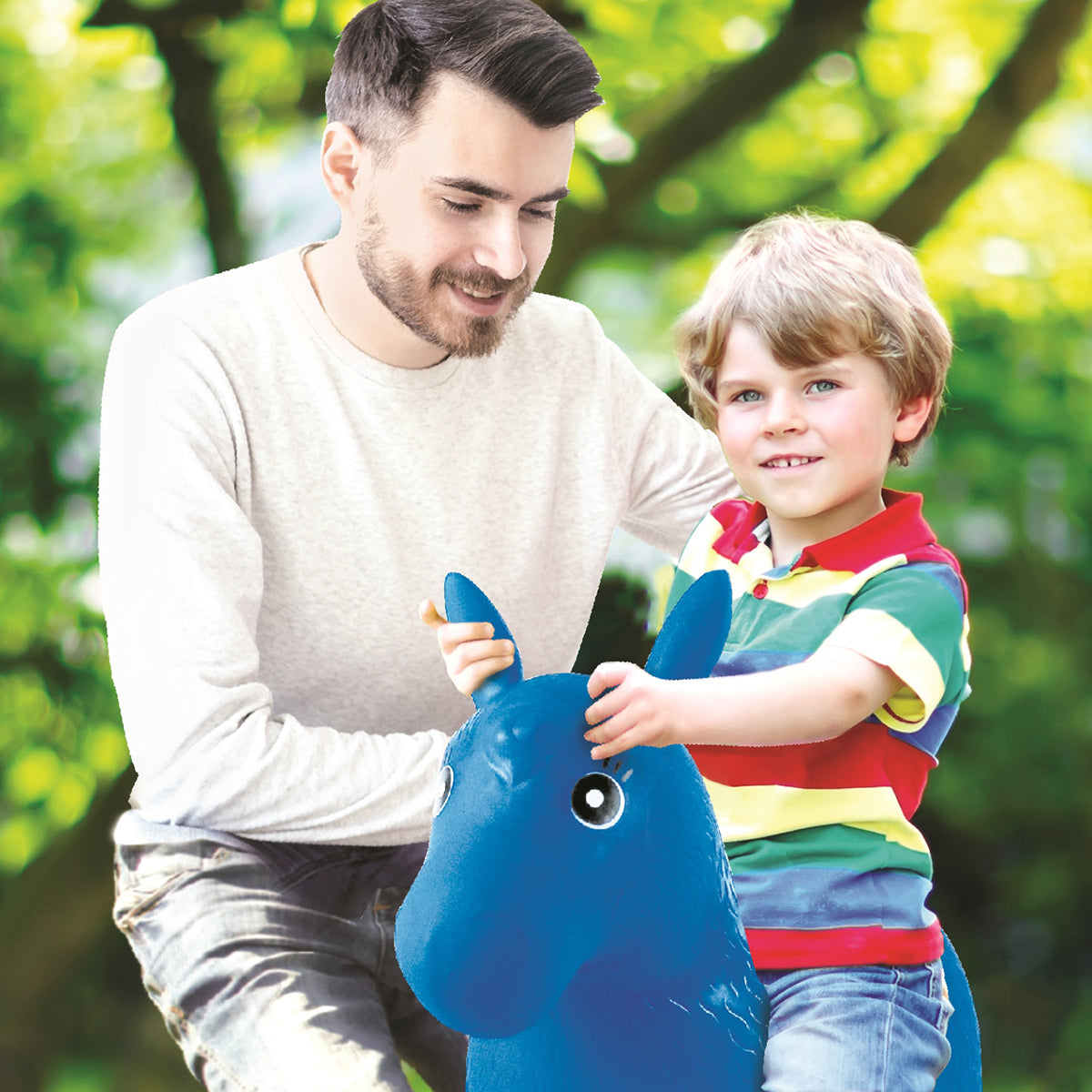 LEXIBOOK Inflatable Jumping Poney with plush suit - Image 3