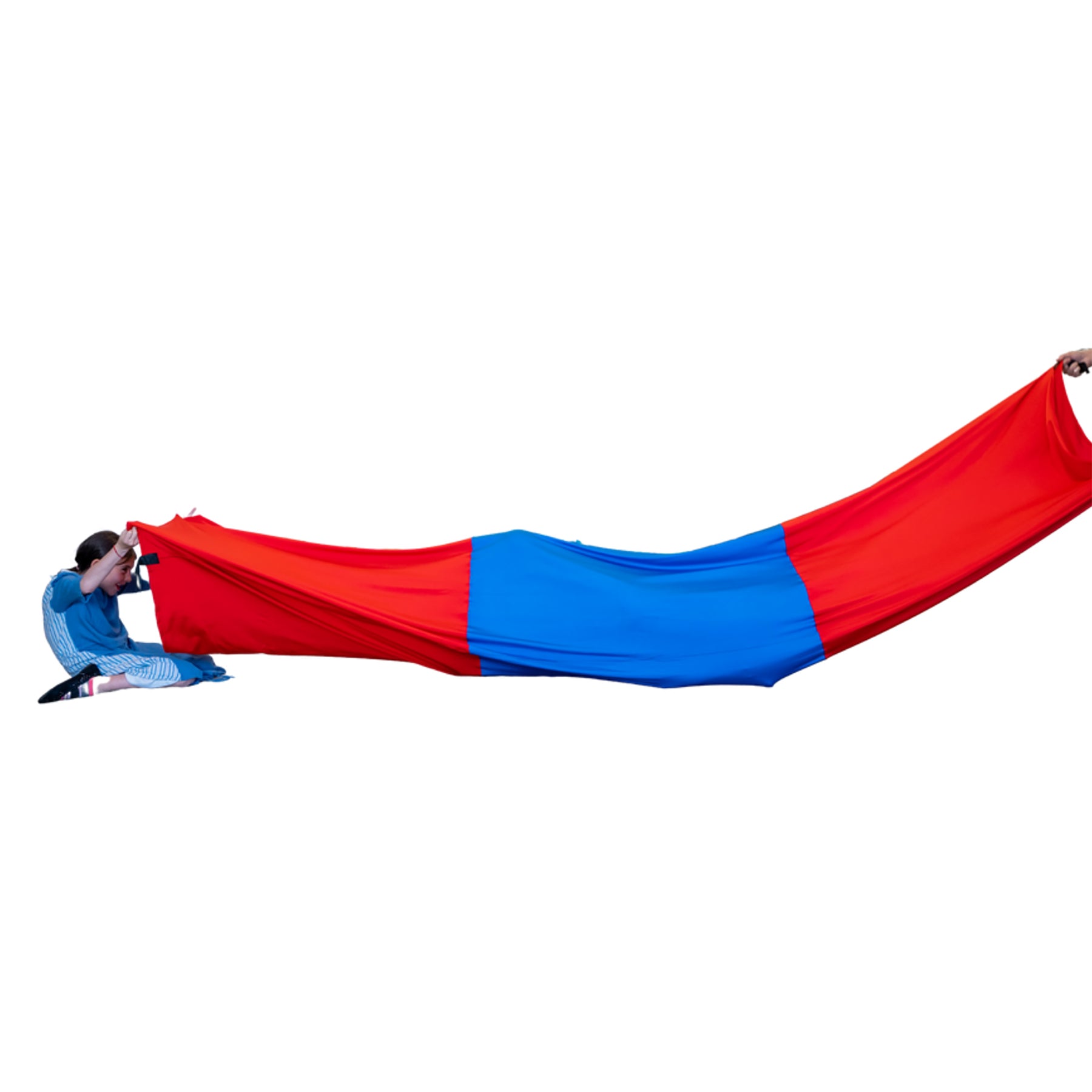 Bintiva Body Sensory Tunnel, Blue & Red - Image 2
