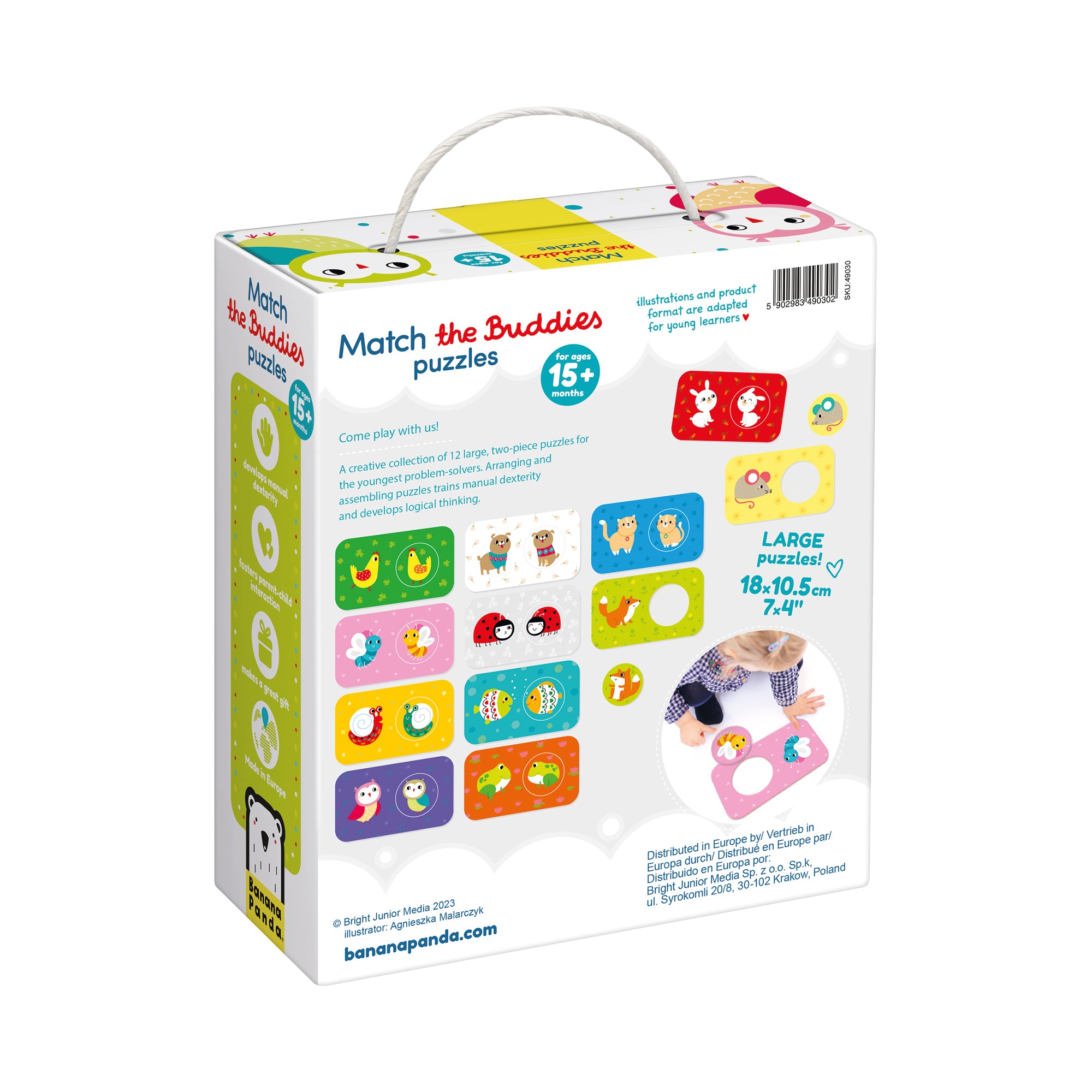 Alternative view of Banana Panda Match The Buddies 24 pc Toddler Puzzle Set