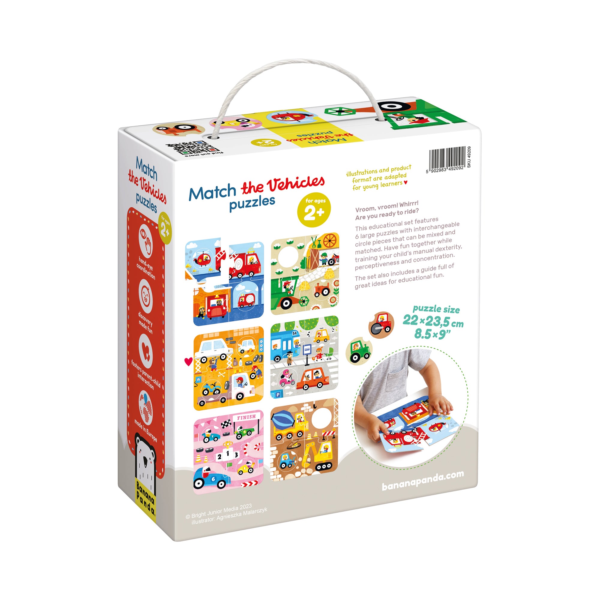 Alternative view of Banana Panda Educational Vehicle Adventure Puzzle Set - 6 pc