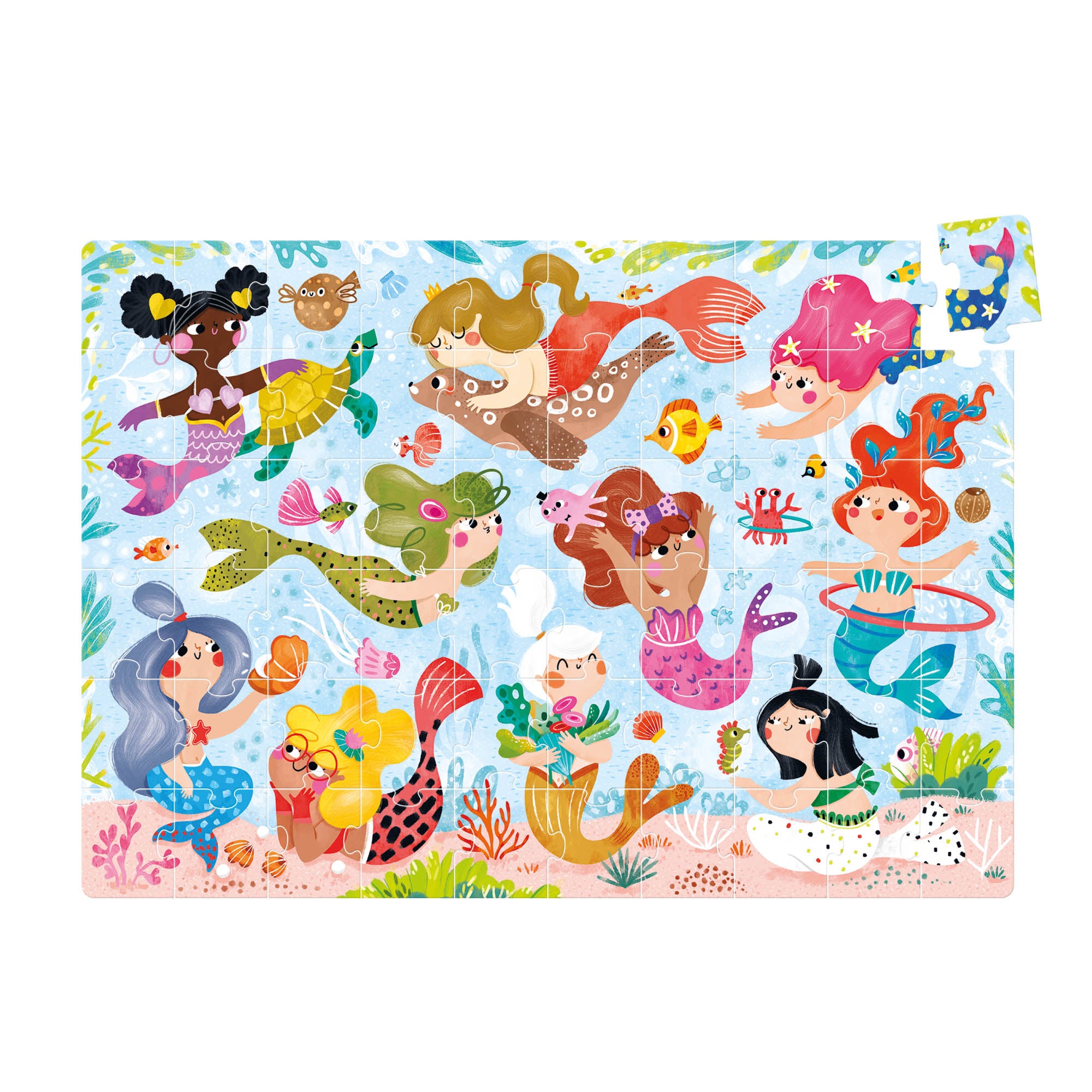Alternative view of Banana Panda Magical Jumbo Puzzle Mermaids - 60 pc