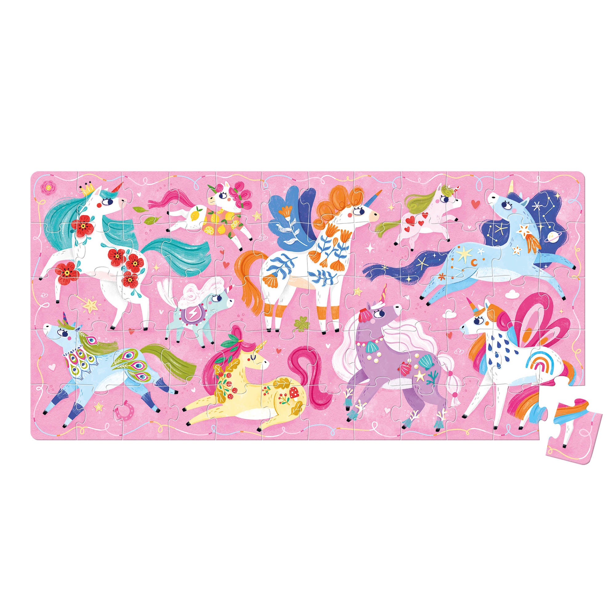 Alternative view of Banana Panda I Love Unicorns Puzzle - 60 pc