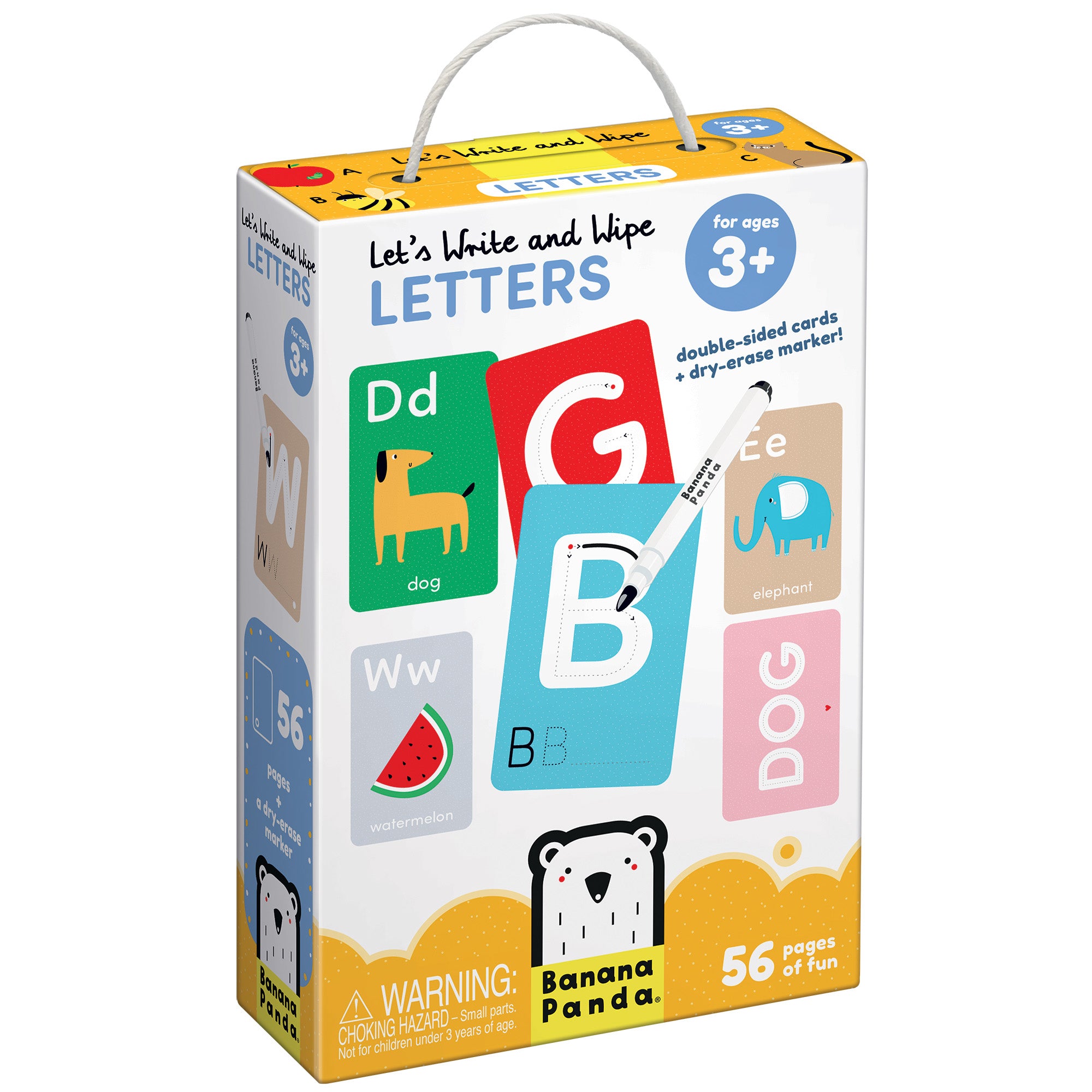 Banana Panda Let's Write and Wipe - Educational Letters Toy for Preschoolers