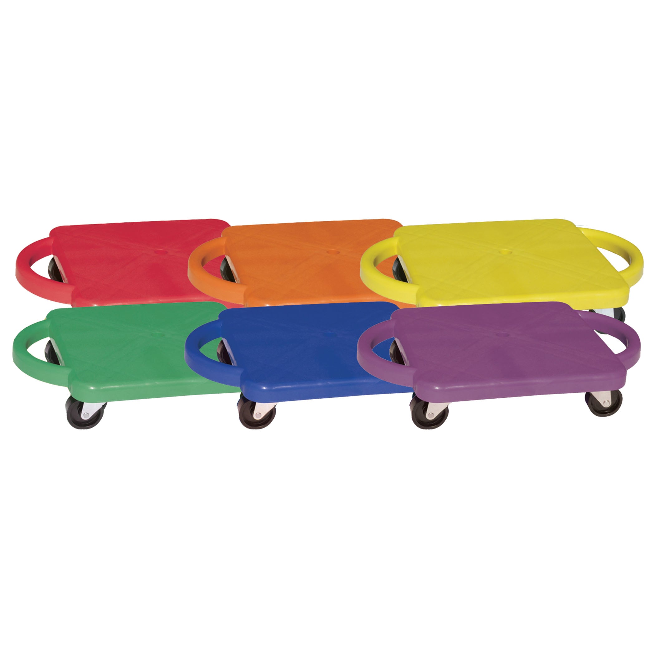 Alternative view of Champion Sports Colorful Scooter Board Set with Handles - 6-Pack