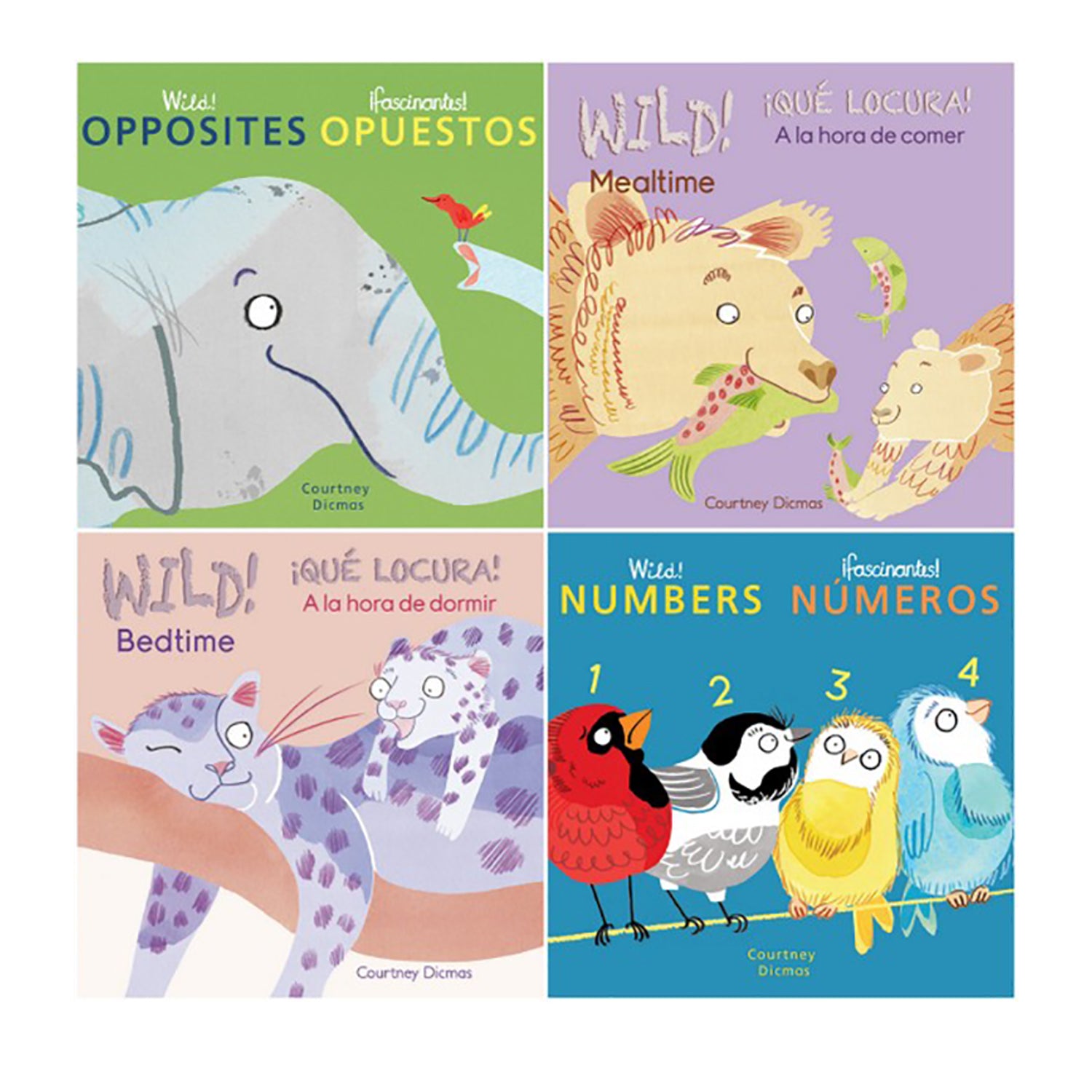 Child's Play Books Wild Concepts! 8-Book Bilingual Board Book Set - Image 3