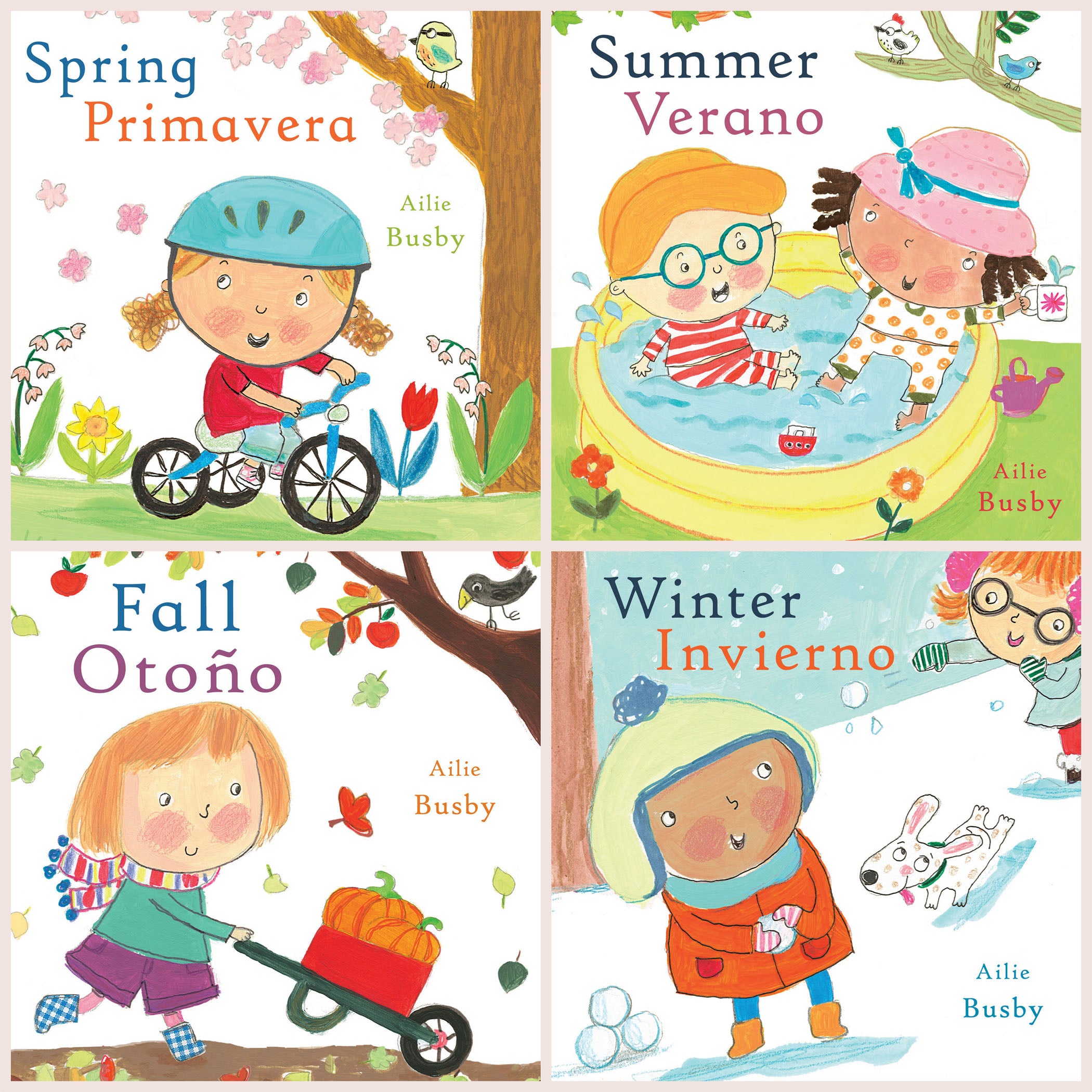 Seasons/Estaciones Bilingual English/Spanish Book Set - 4 Piece