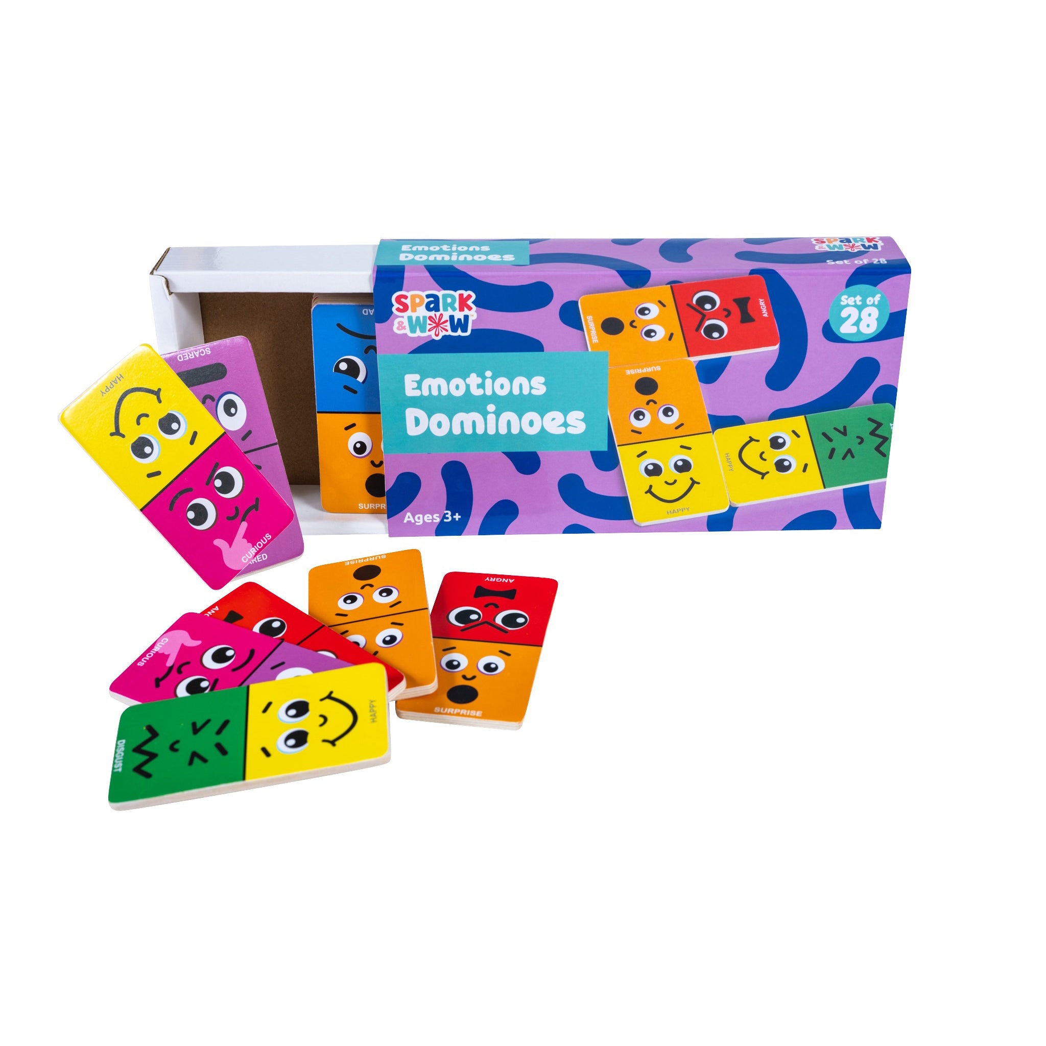Alternative view of Spark & Wow Emotions Dominoes - Expressive Play Set - 28 Pieces