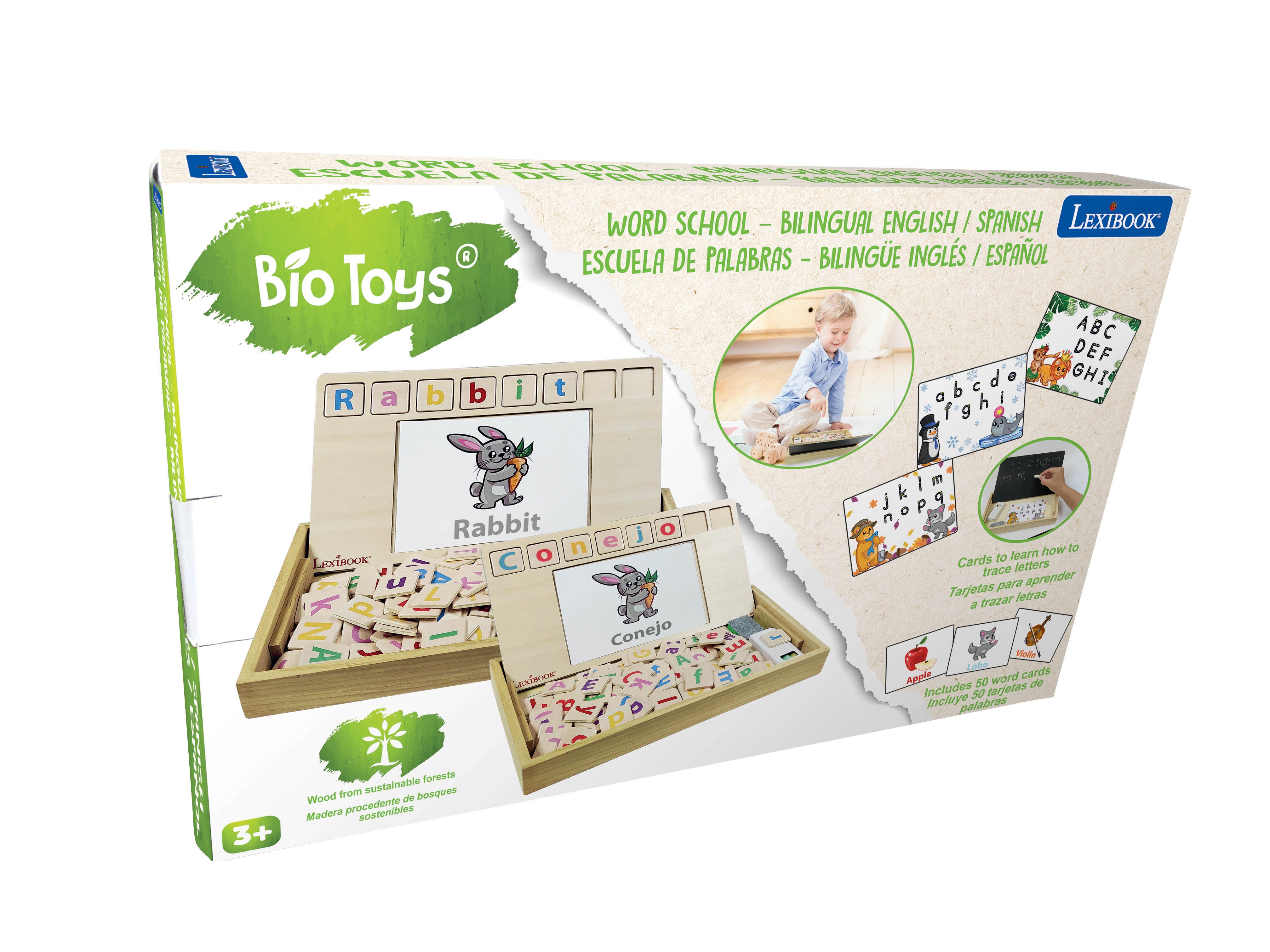 Lexibook Bio Toys Word School - Bilingual Learning Set in English and Spanish - Image 2