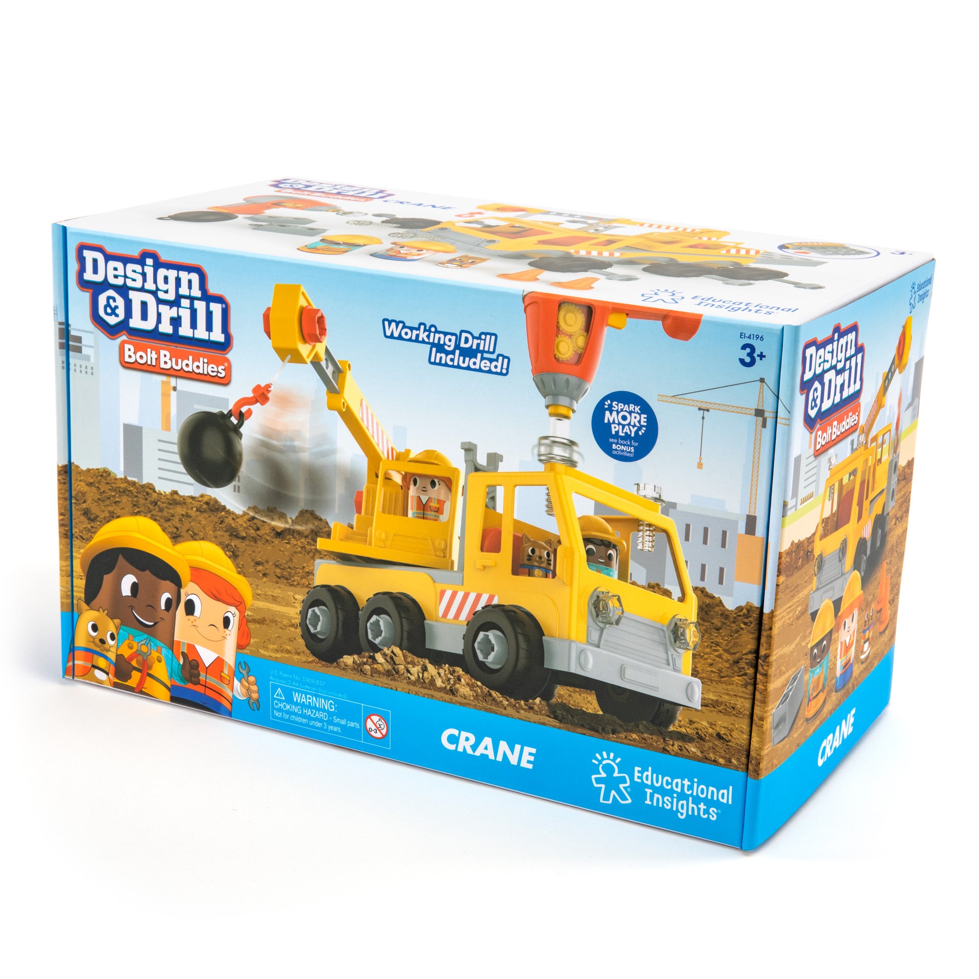 Educational Insights Design & Drill Bolt Buddies Crane - Interactive Construction Toy - Image 8