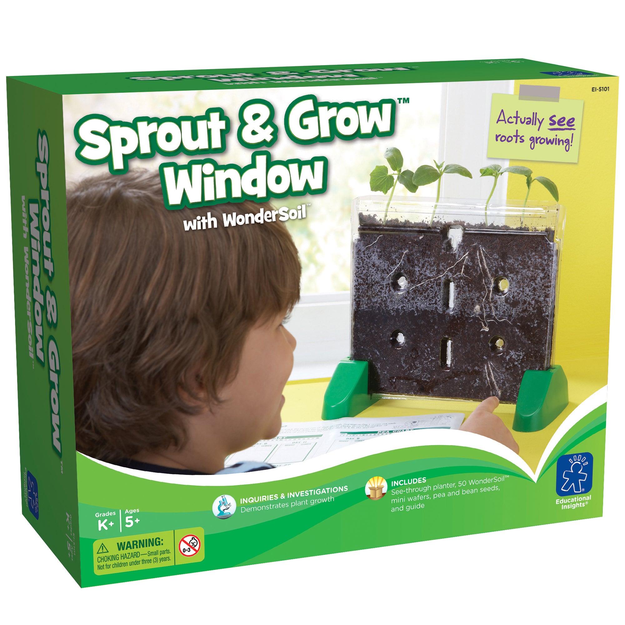 Educational Insights Sprout & Grow Window Plant Science Kit