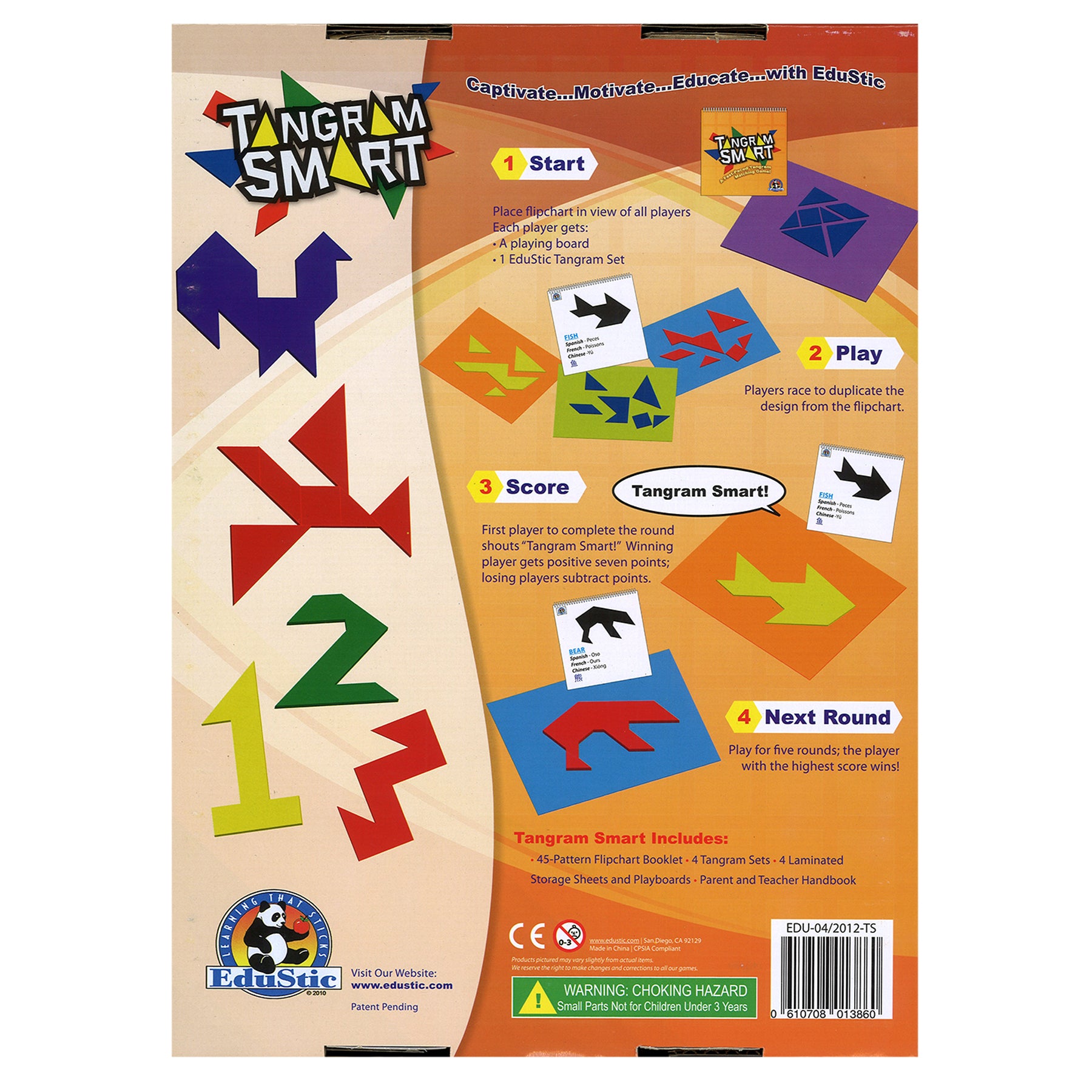 Alternative view of EduStic Tangram Smart Game - Colorful Shape-Matching Challenge