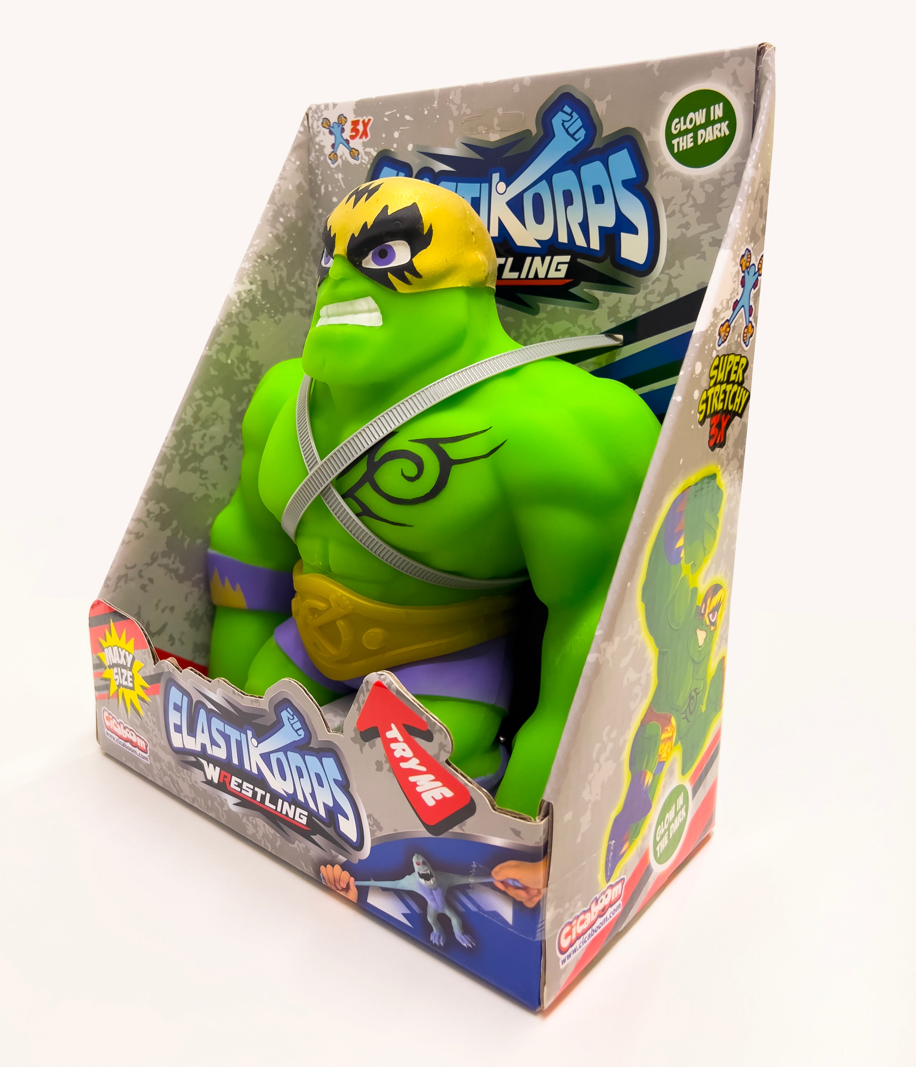 Alternative view of Elastikorps Maxy Gamma- Green Wrestler Stretchable Action Figure