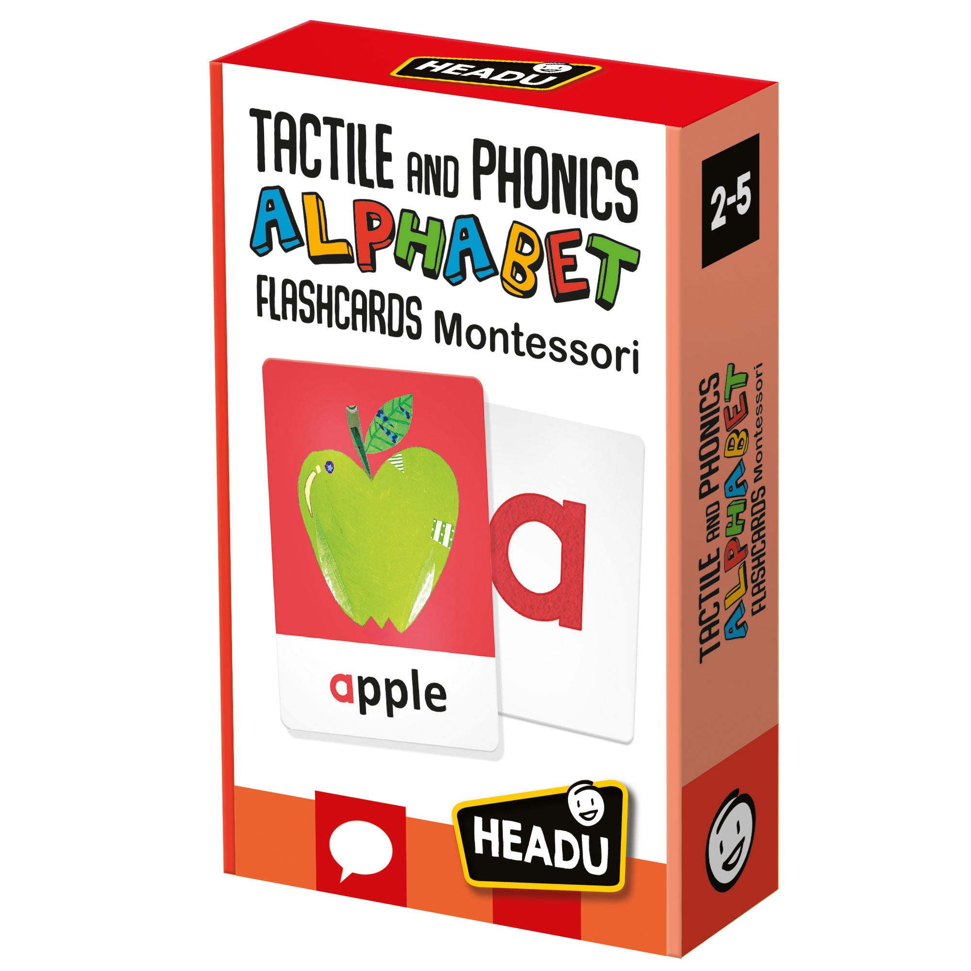 Headu Montessori Flashcards - Tactile & Phonics Alphabet Learning Set