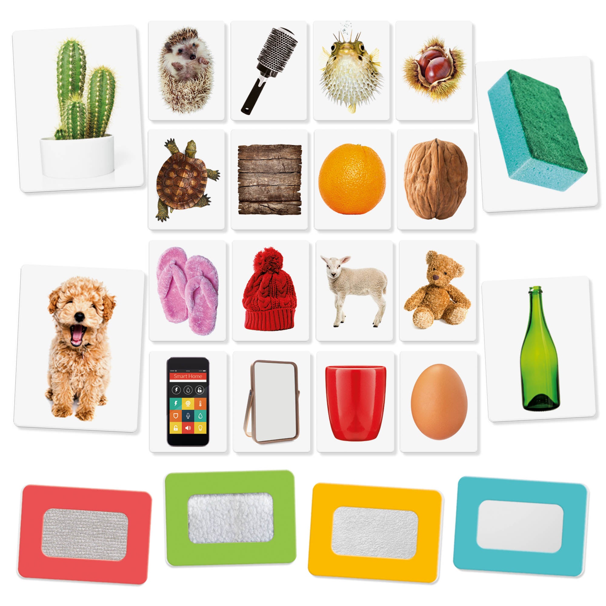 Alternative view of Headu Montessori Touch & Feel Flashcards - Sensory Exploration Toy