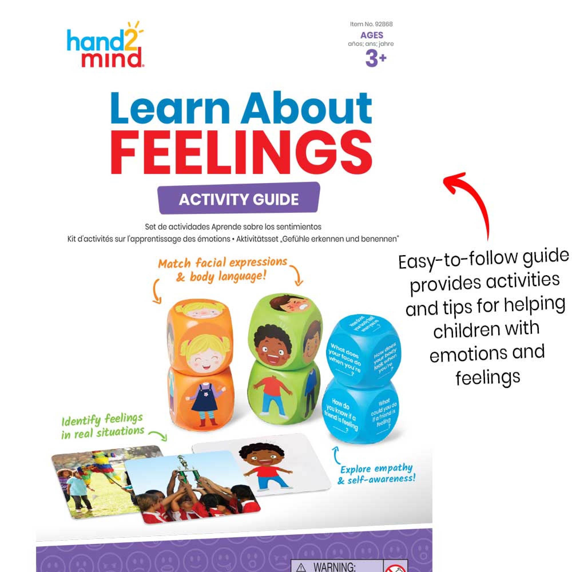 Hand2Mind Learn About Feelings Activity Set - Emotion Exploration for Kids - Image 7