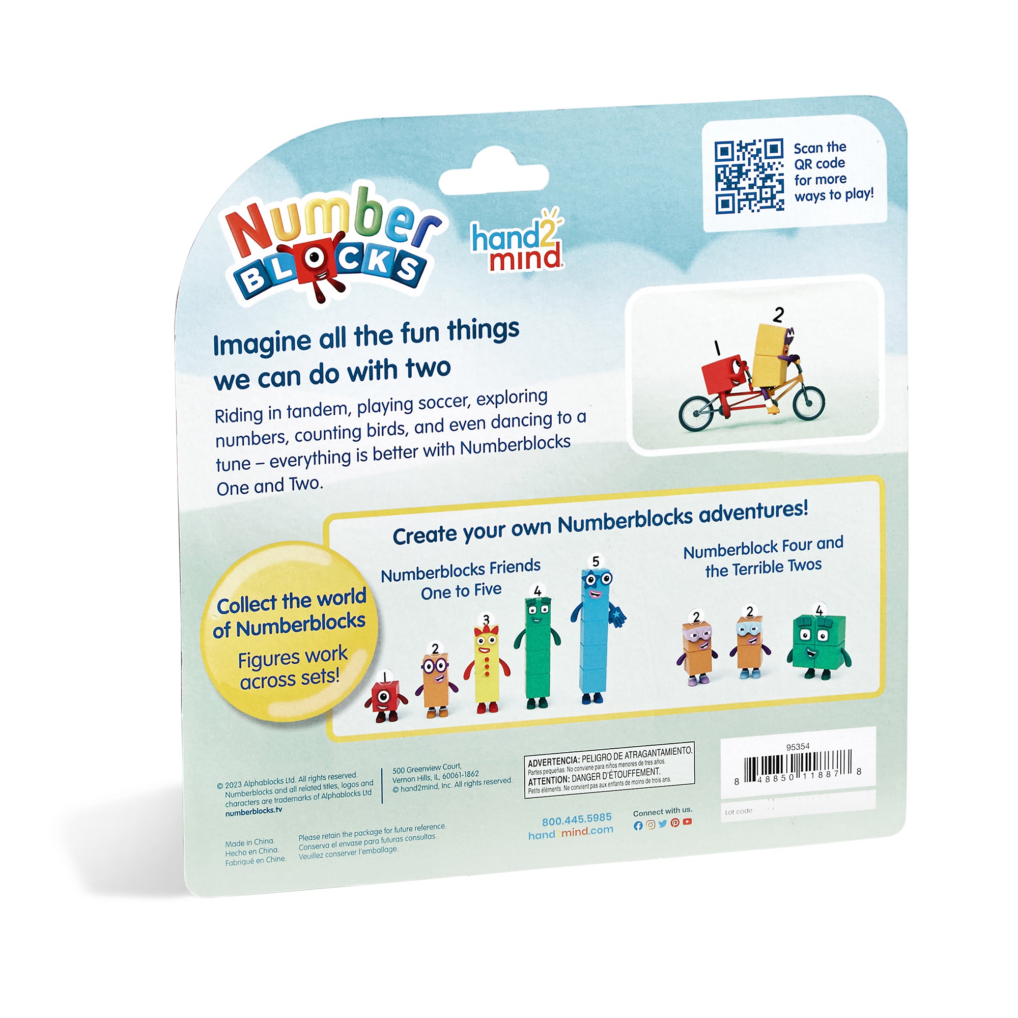 Hand2Mind Numberblocks One and Two Interactive Bike Adventure Toy - Image 4