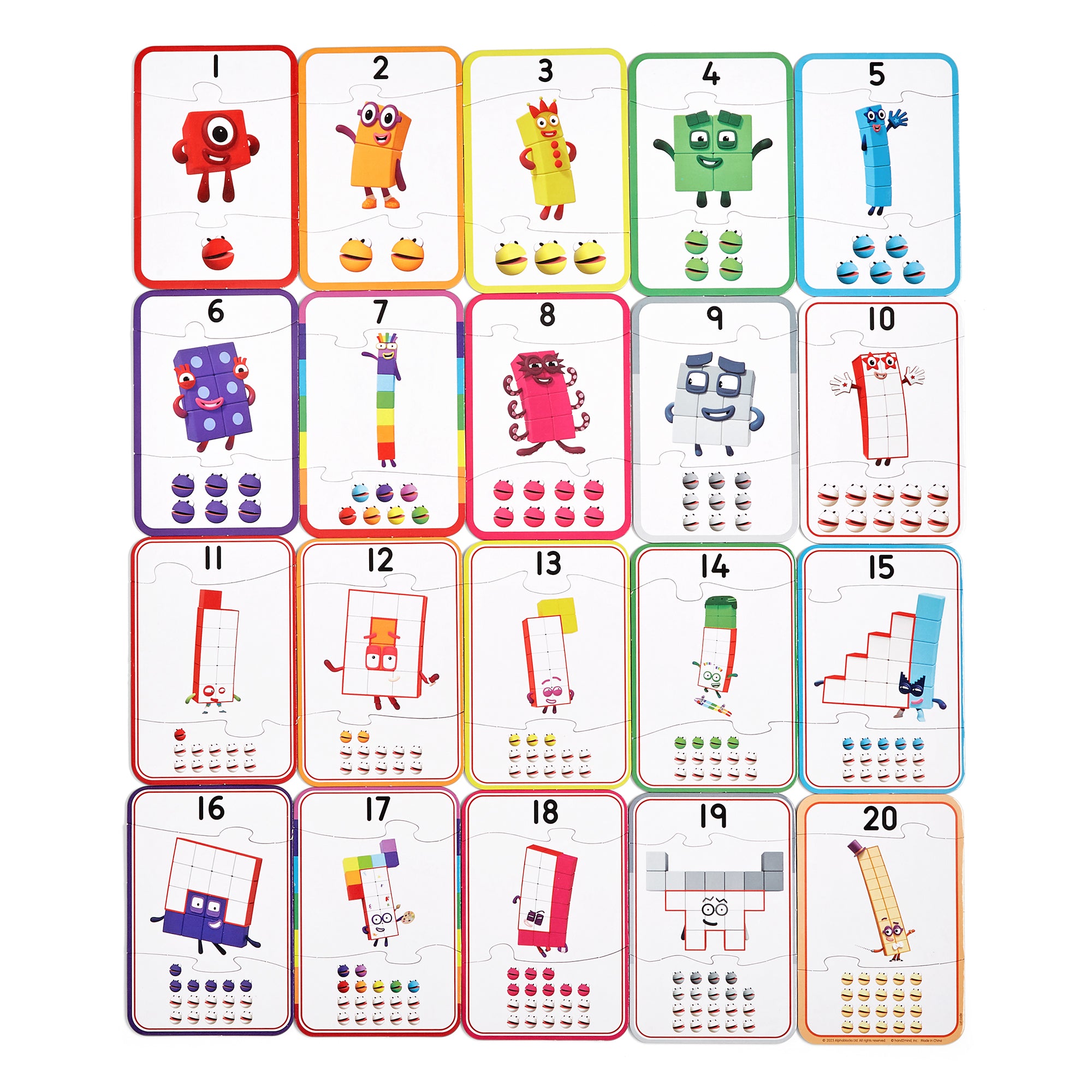 Hand2Mind Numberblocks Counting Puzzle Set - Numeracy Fun - Ages 3-5 - Image 3