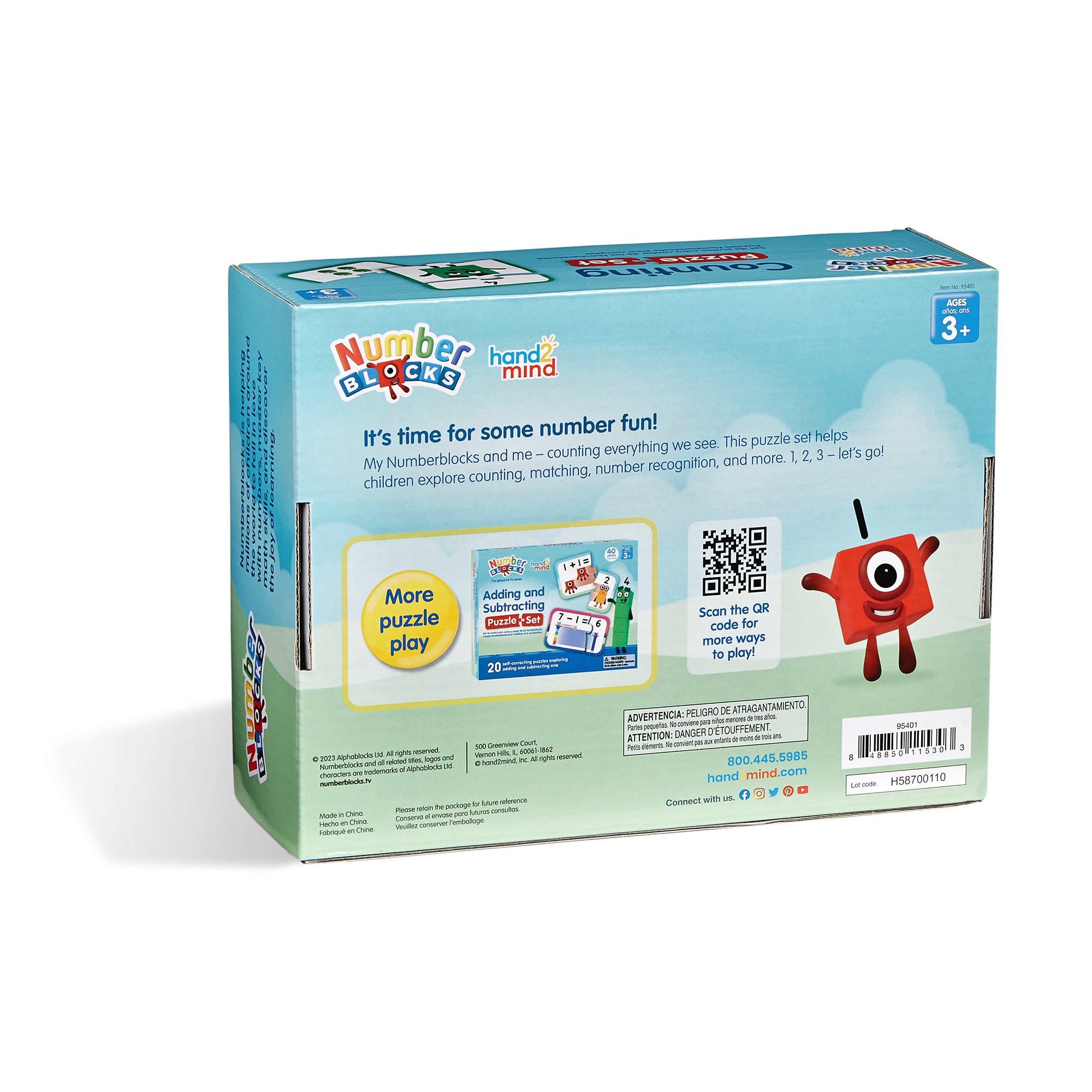 Hand2Mind Numberblocks Counting Puzzle Set - Numeracy Fun - Ages 3-5 - Image 6