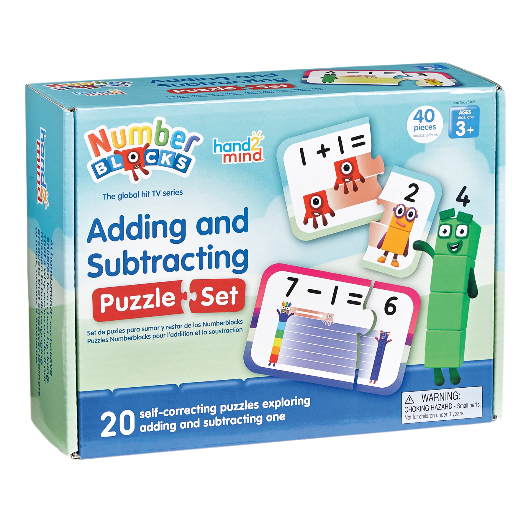Alternative view of Hand2Mind Numberblocks Math Puzzle Set - Adding & Subtracting