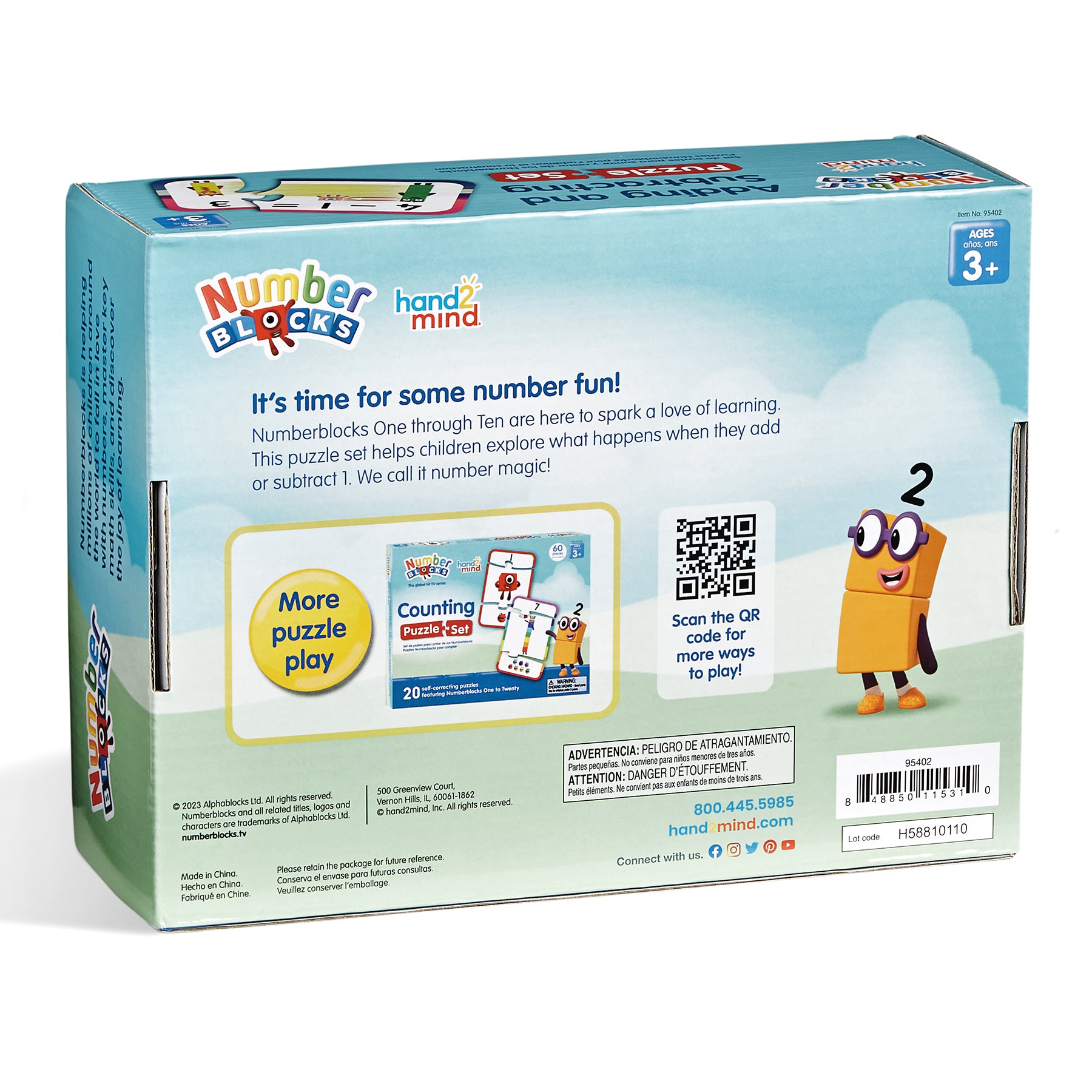 Hand2Mind Numberblocks Math Puzzle Set - Adding & Subtracting - Image 3