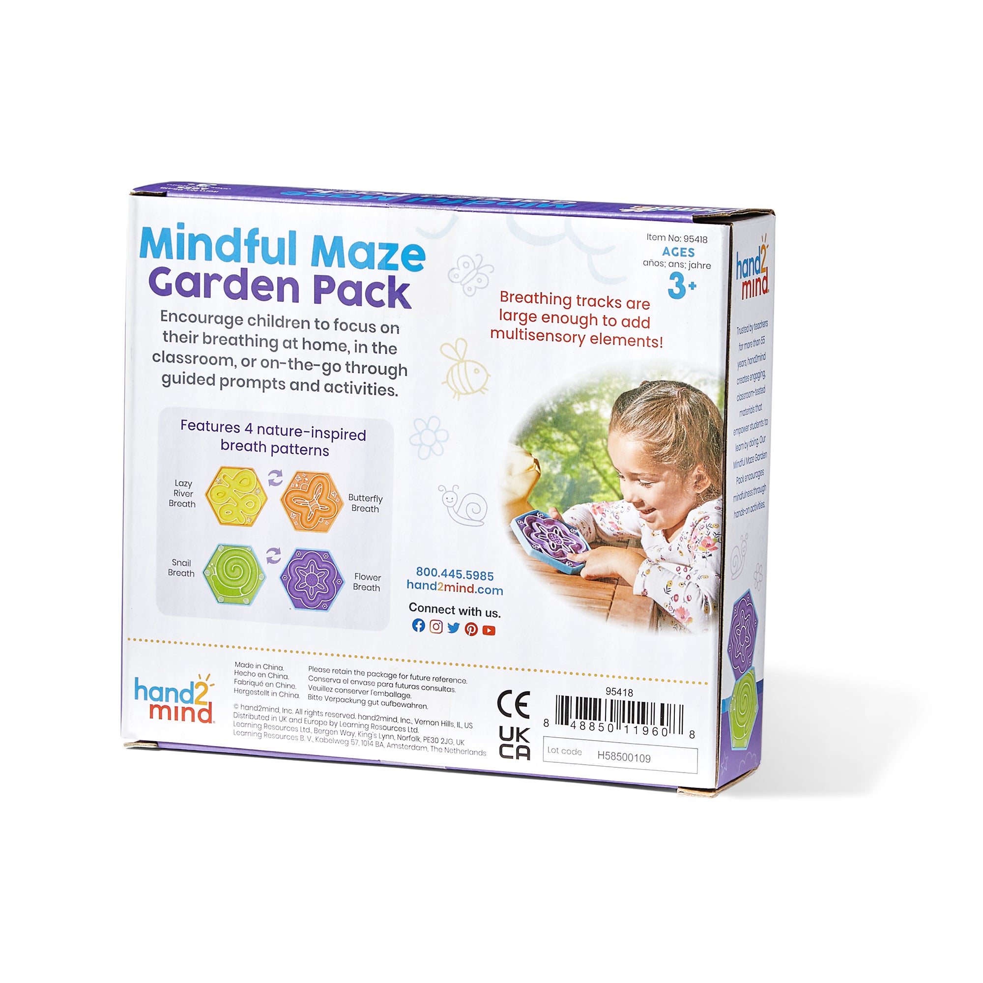 Hand2Mind Mindful Maze Garden Pack - Nature-Themed Breathing Helper - Image 7