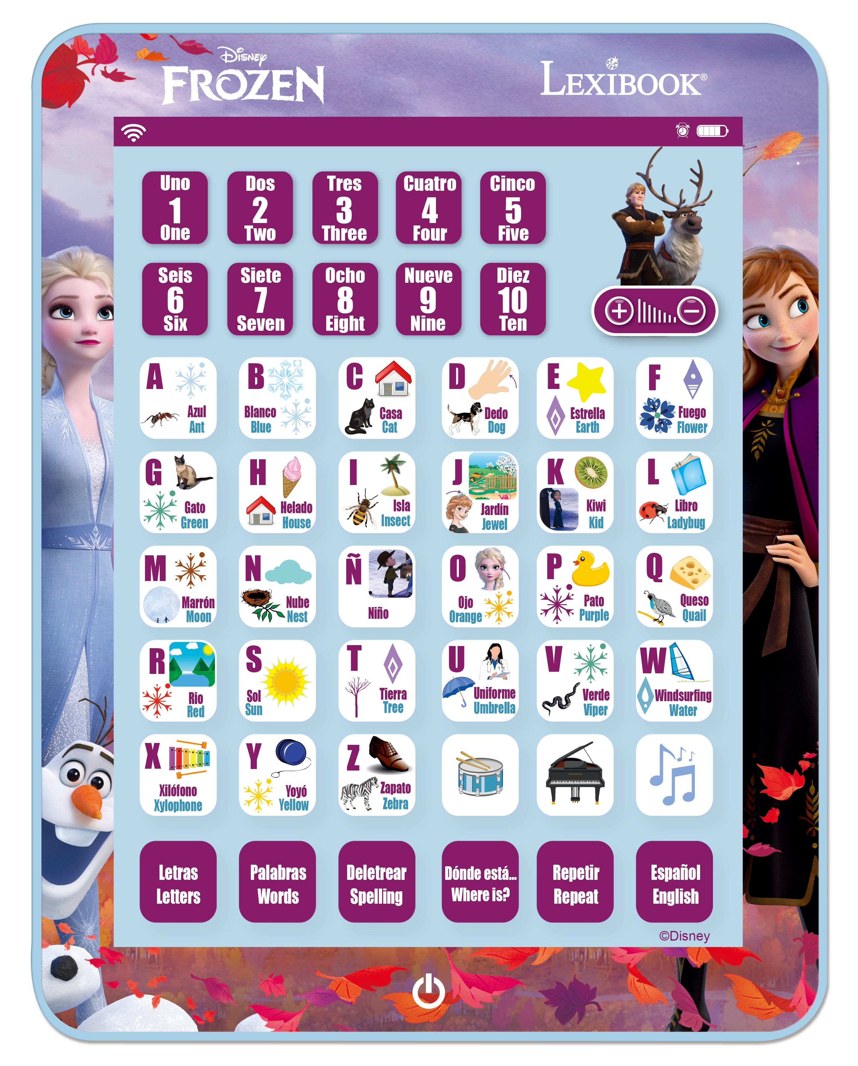Alternative view of Disney Frozen Bilingual Educational Tablet for Kids Ages 3-8