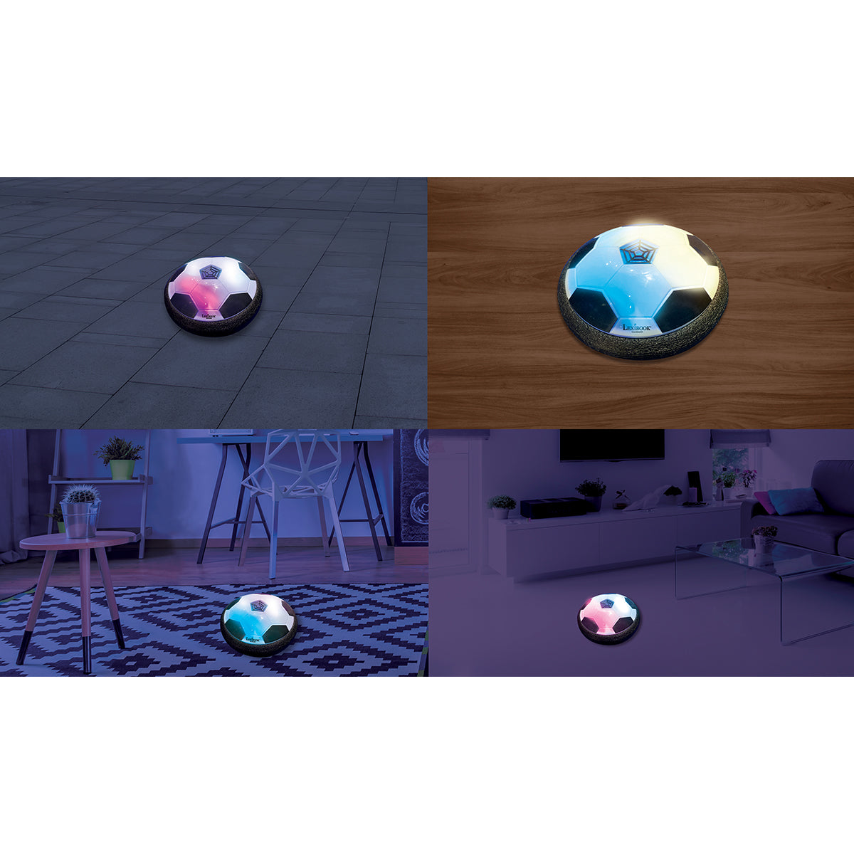 Alternative view of Lexibook AeroFoot Rechargeable Hover Soccer Game with LED Lights