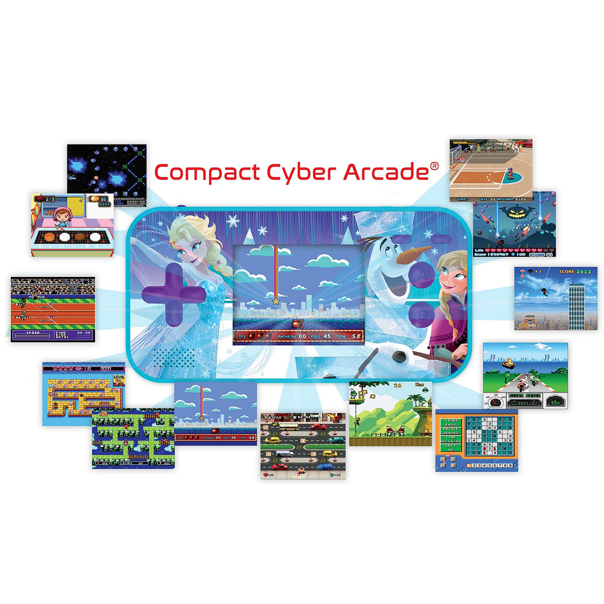 Alternative view of Disney Frozen Handheld Cyber Arcade with 150 Games