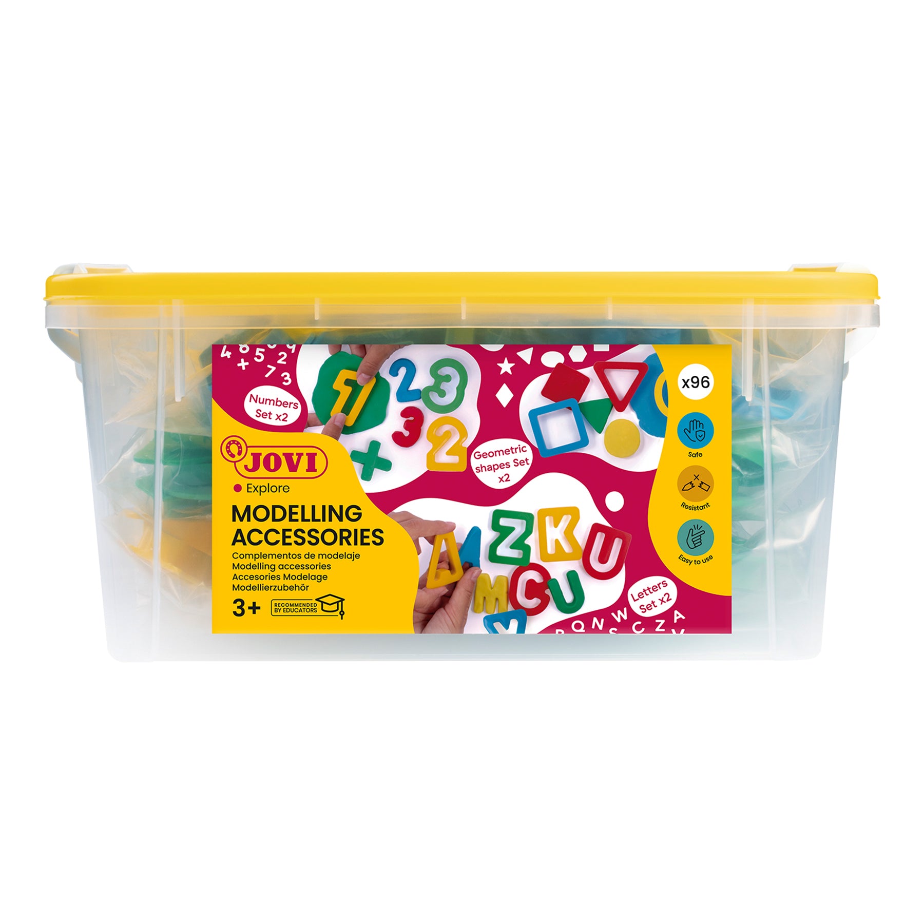 Alternative view of JOVI 96-Piece Dough & Clay Modelling Accessories - Multicolor