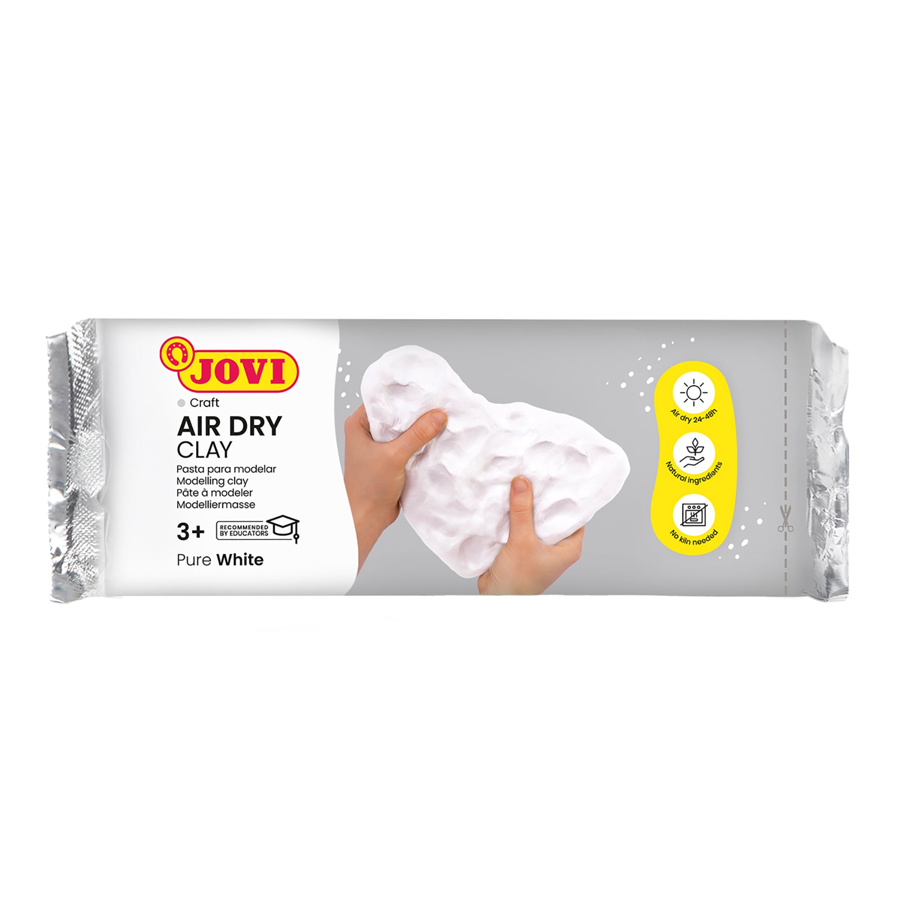 Alternative view of JOVI Natural Air Dry Clay Set - White, 1.1lb Each, Pack of 3