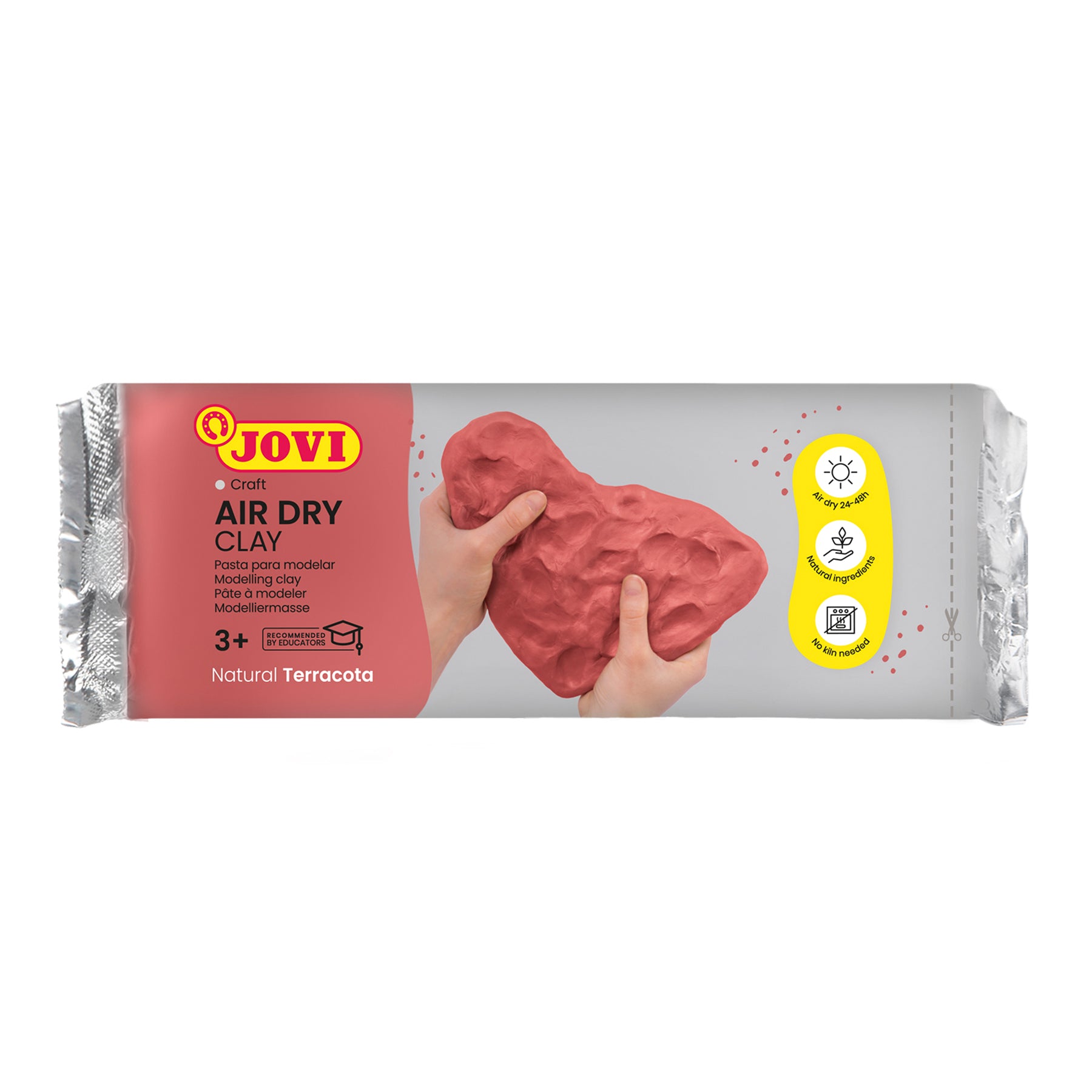 Alternative view of JOVI Premium Air Dry Clay, 2.2lb Bar, Terracotta - Pack of 2