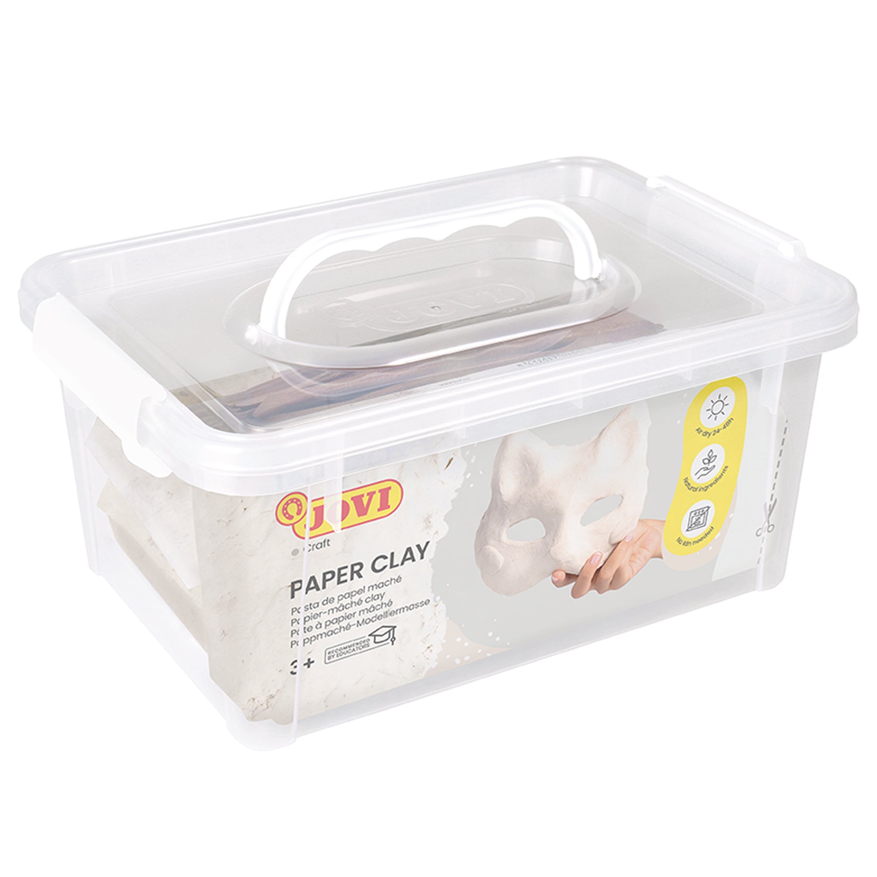 Alternative view of JOVI Premium Paper Clay School Pack, 3 Bars 1.5lb & 20 Spatulas