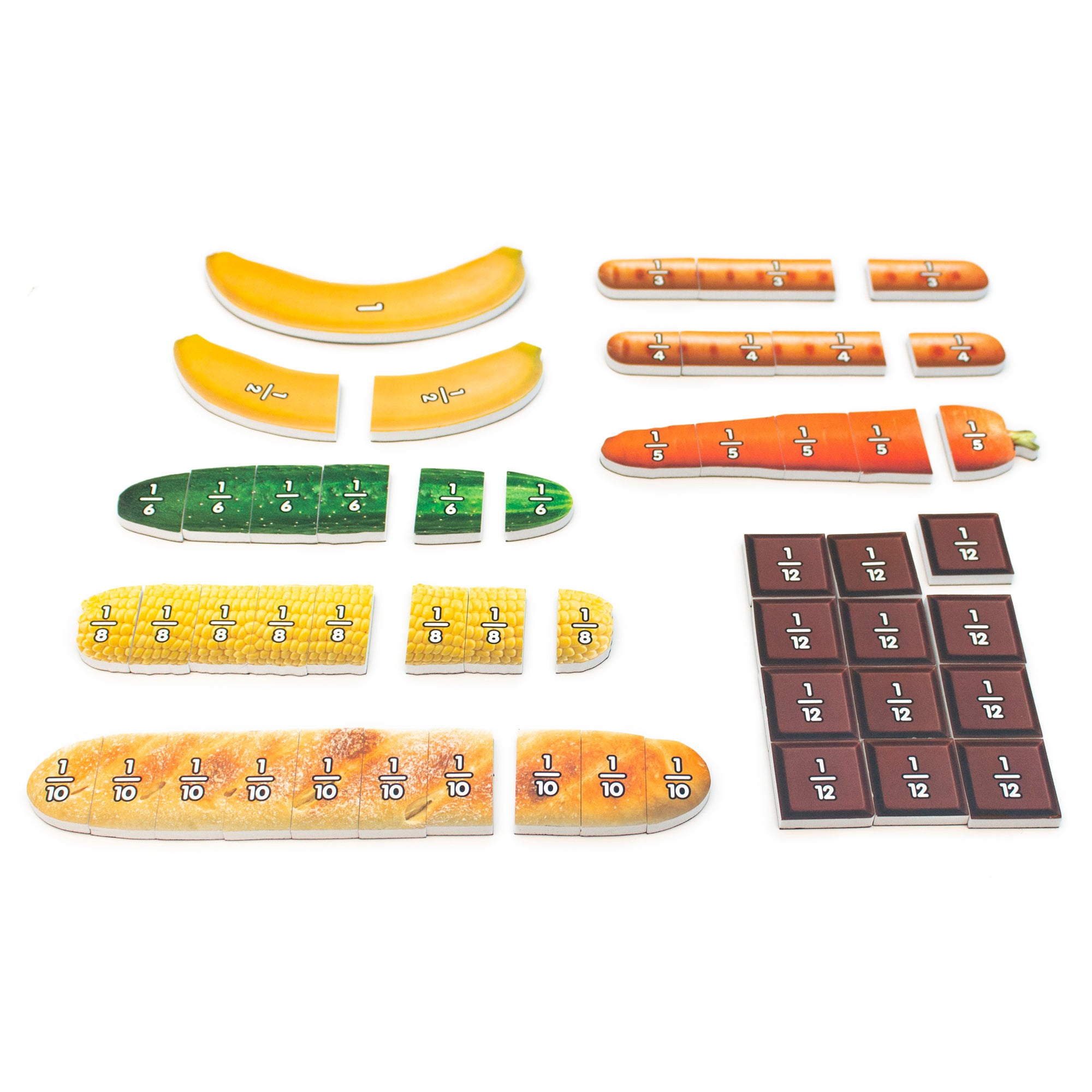 Alternative view of Junior Learning Food Fractions - Magnetic Educational Toy