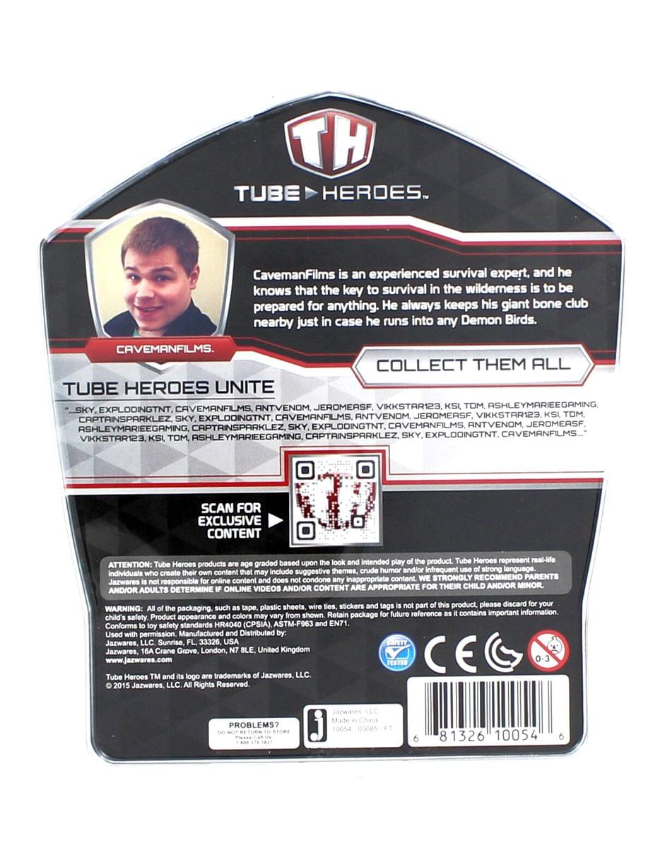 Alternative view of Tube Heroes Caveman Films Action Figure with Accessories