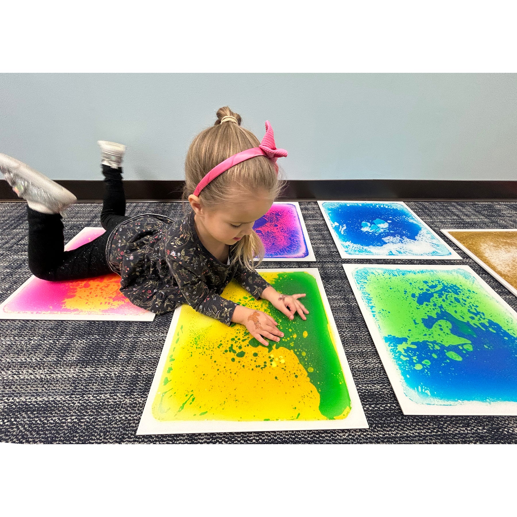 Kore Design Liquid Floor Tiles, Assorted Colors, Squares, 12" x 12" x 0.2" - Image 2