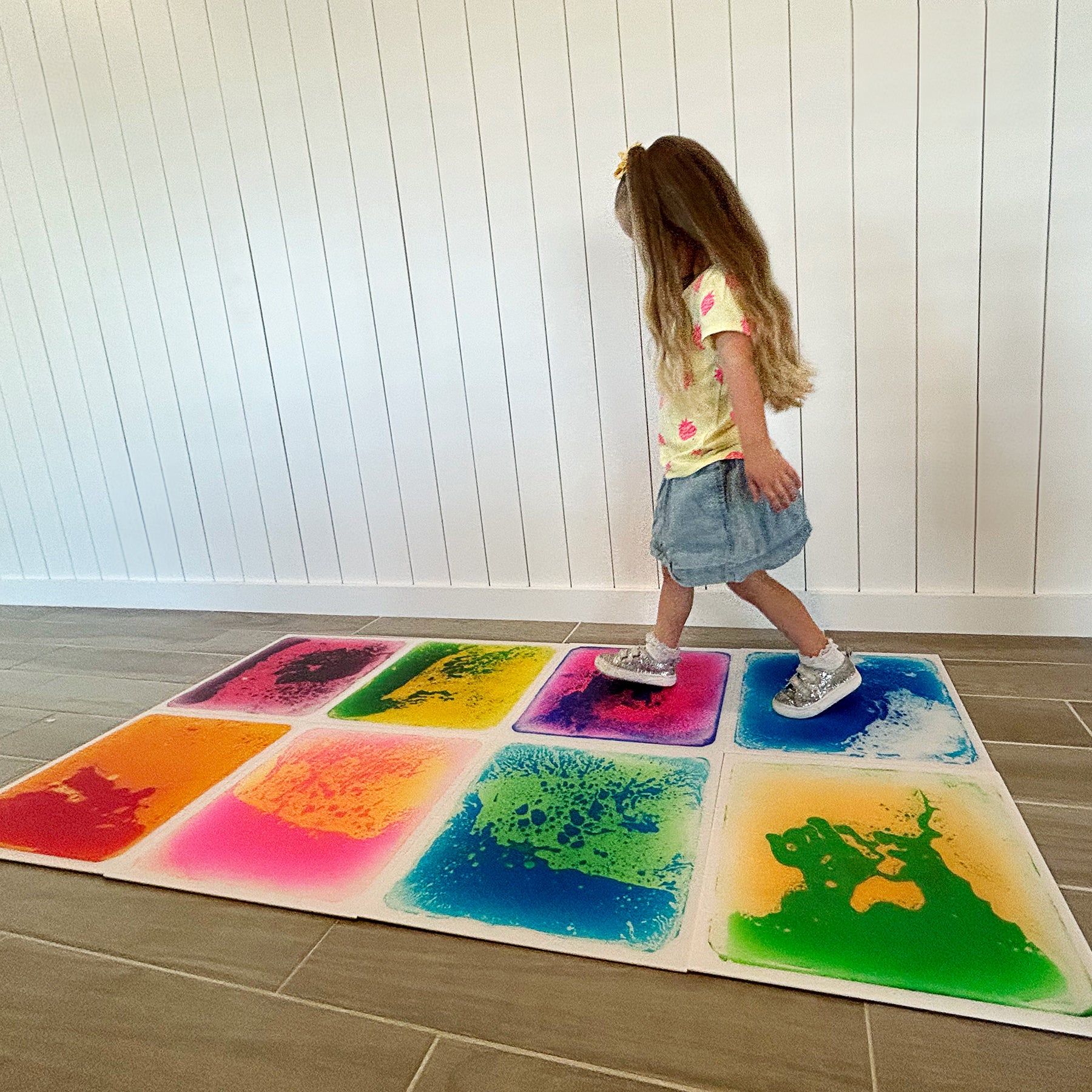 Kore Design Liquid Floor Tiles, Assorted Colors, Squares, 12" x 12" x 0.2" - Image 3