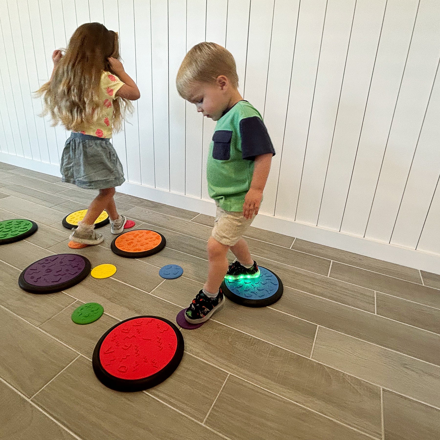 Alternative view of Kore Design Sensory Game Tiles, Assorted Colors, Two Sizes 10.23" & 4"