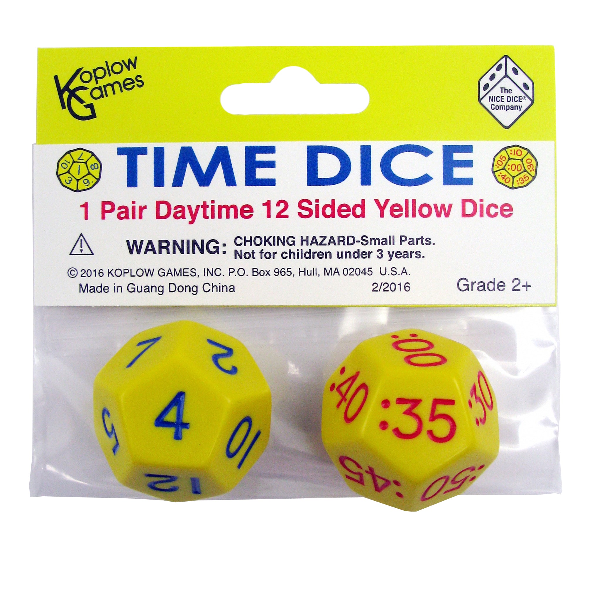 Alternative view of Koplow Games Time Dice Jumbo Duo Pack, 6 Sets