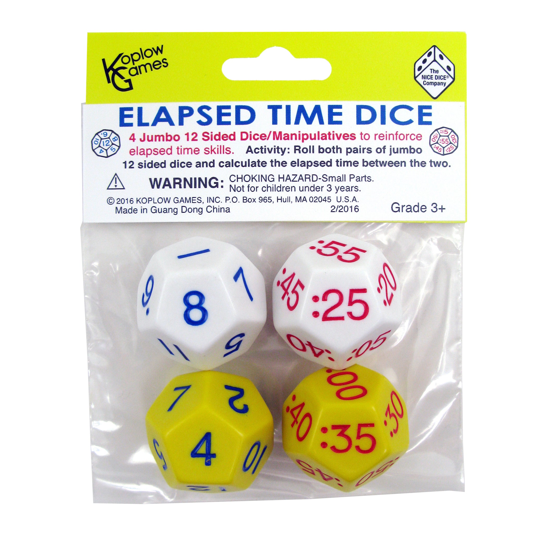 Alternative view of Koplow Games Time Mastery Elapsed Time Dice - 2 Packs