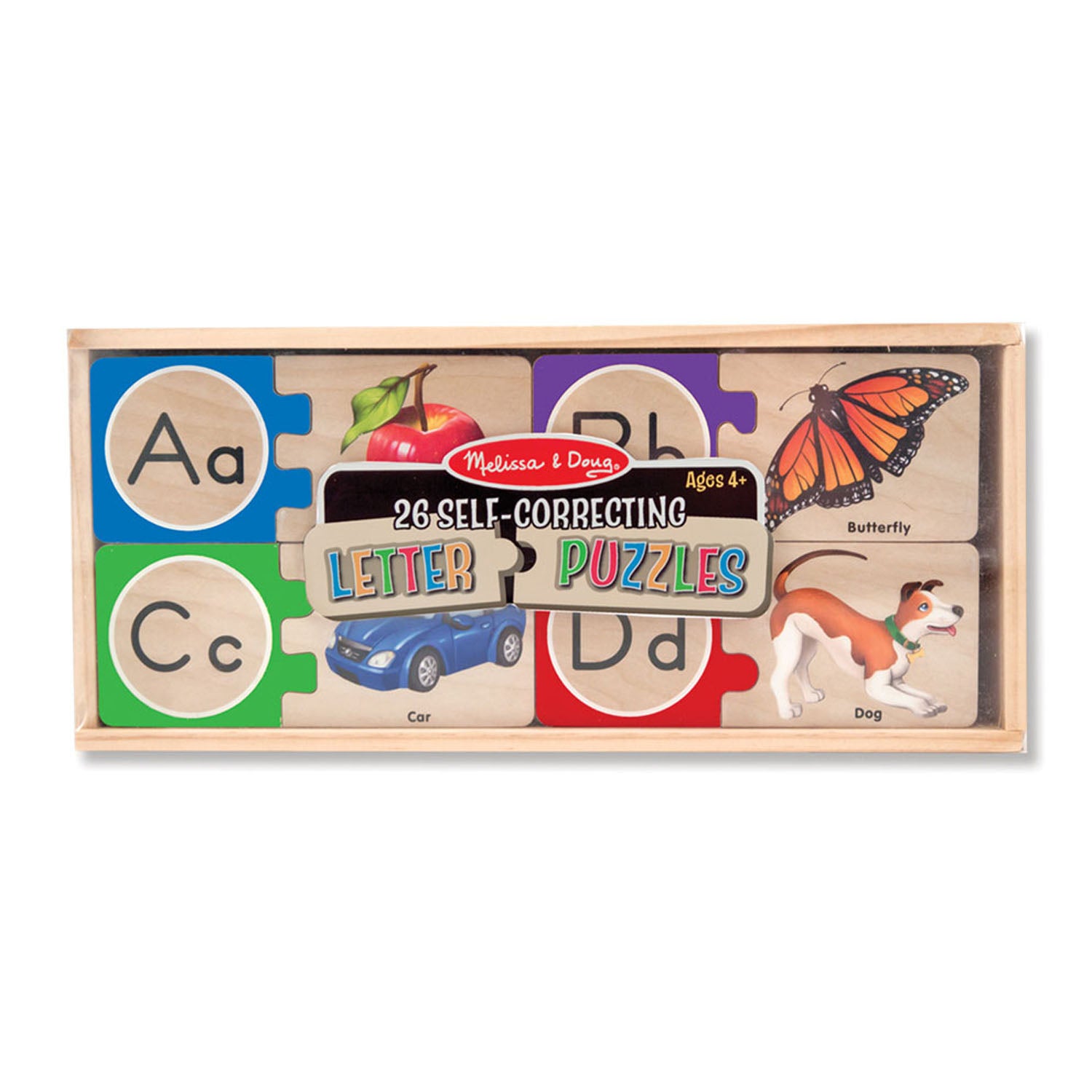 Alternative view of Melissa & Doug Self-Correcting Wooden Number Puzzles - Engaging Counting Game