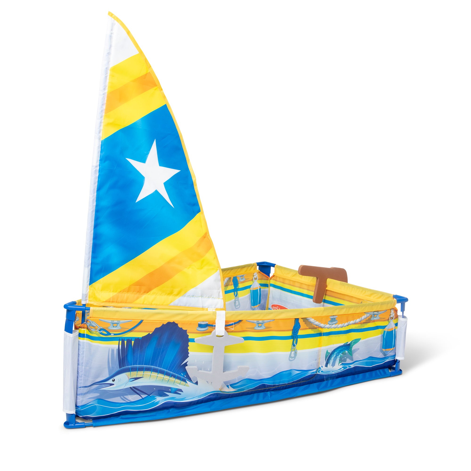 Alternative view of Melissa & Doug Let's Explore Sailboat Play Set - Interactive Pretend Play