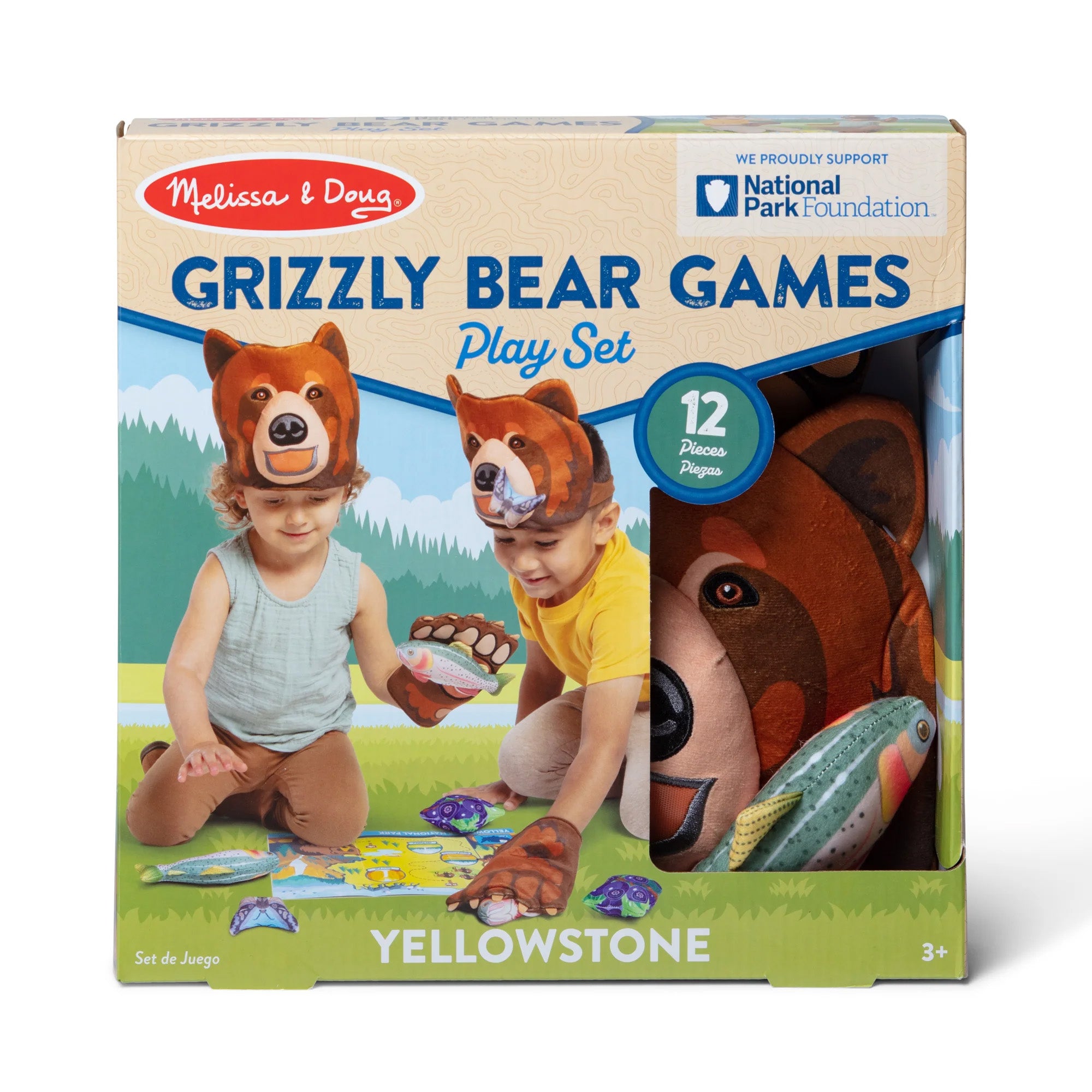 Alternative view of Melissa & Doug Yellowstone Grizzly Bear Pretend Play Set