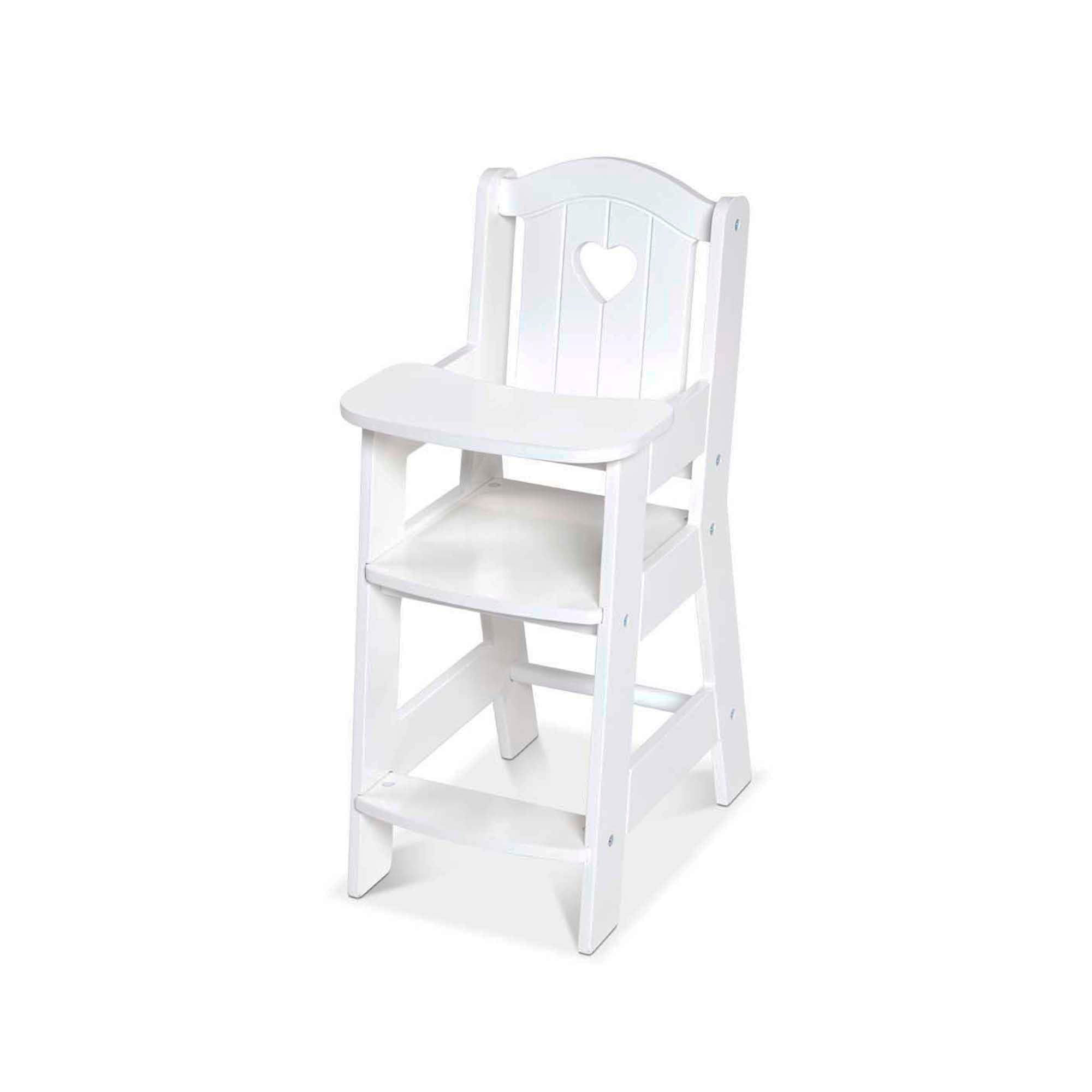 Melissa & Doug Mine to Love White High Chair for Dolls