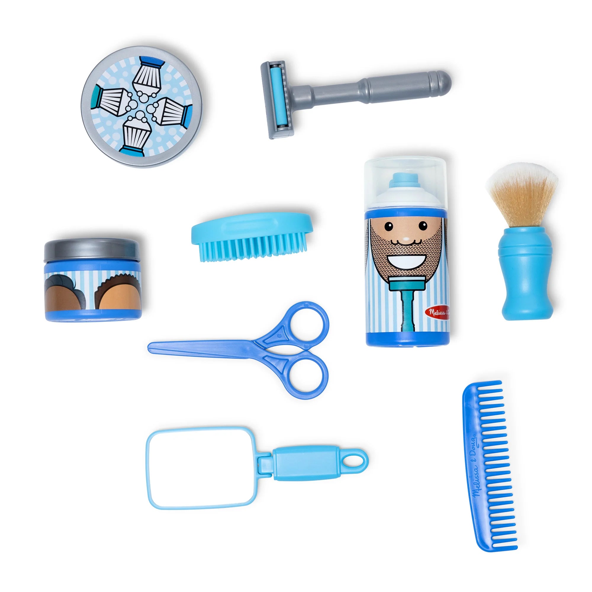 Melissa & Doug Barber Shop Play Set - Complete Hair and Beard Care Kit