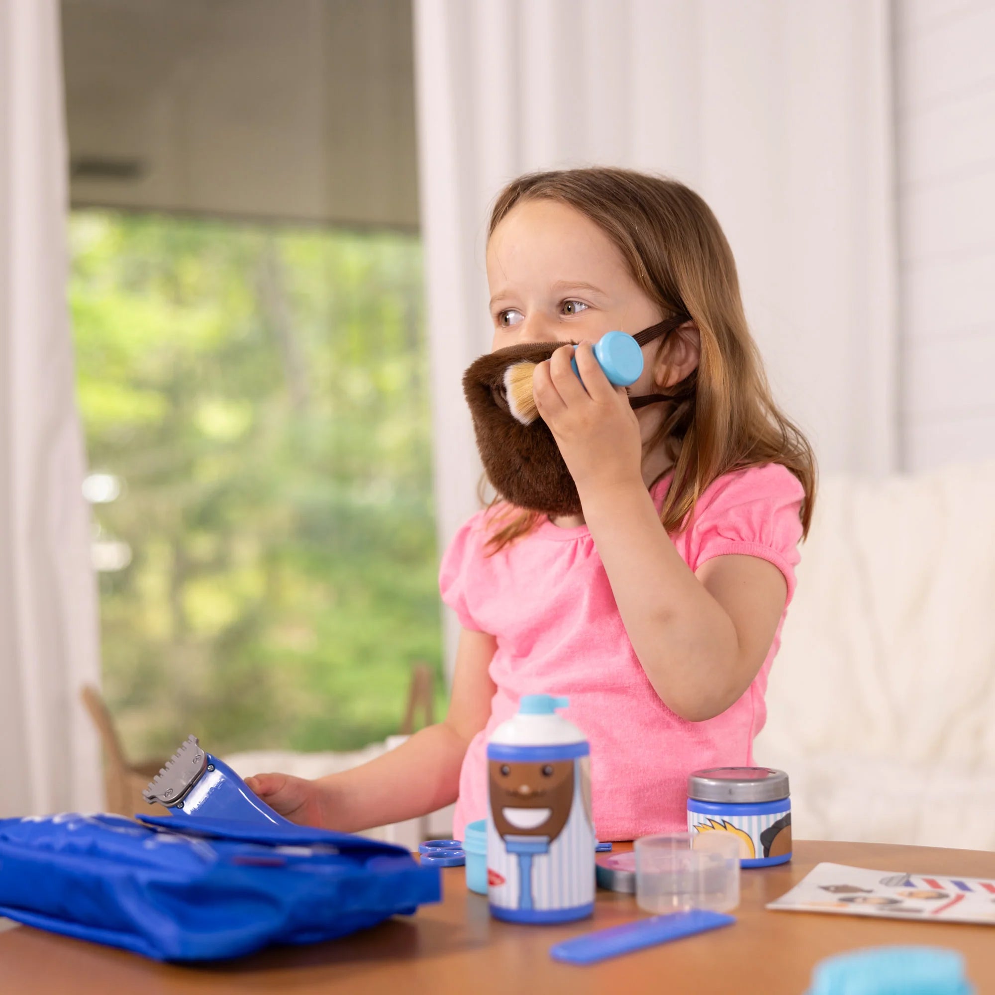 Alternative view of Melissa & Doug Barber Shop Play Set - Complete Hair and Beard Care Kit