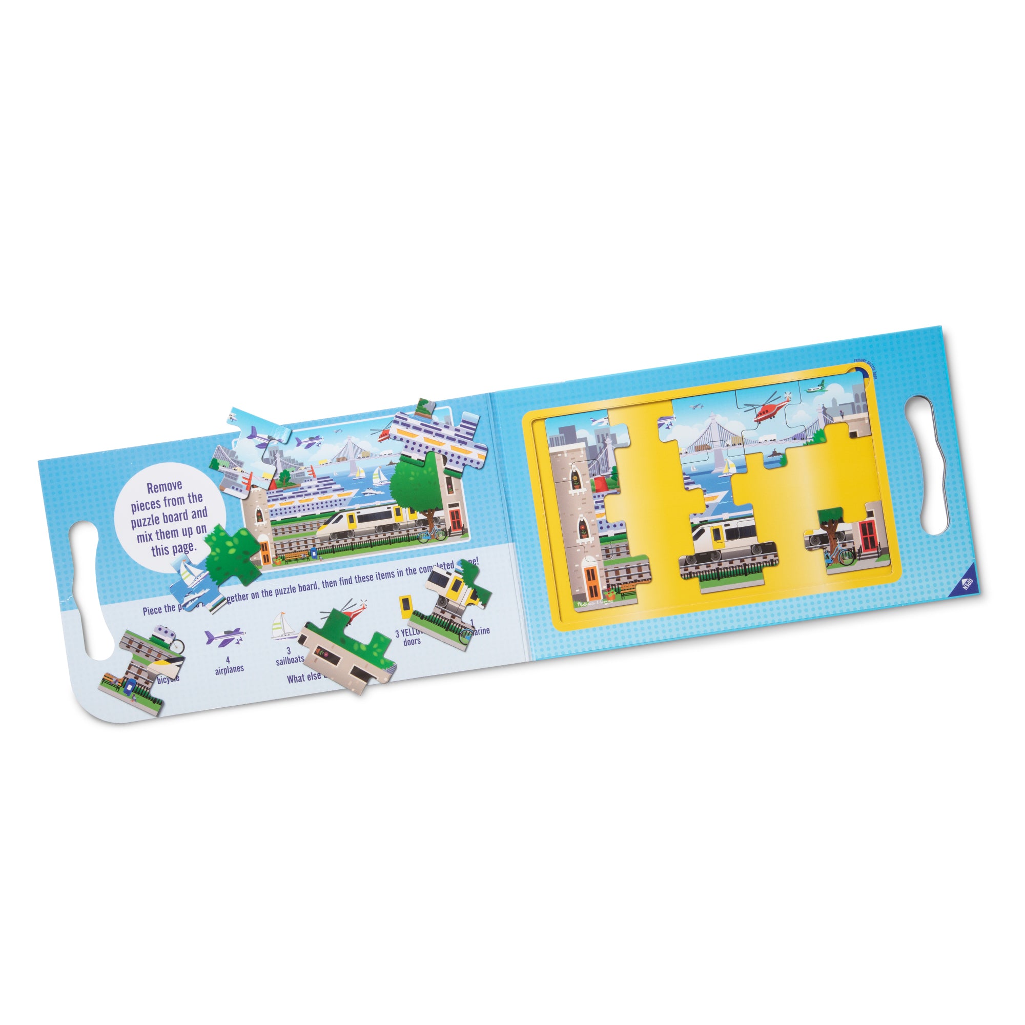 Alternative view of Melissa & Doug Vehicles Magnetic 2 Pack Jigsaw Puzzles - 15 pc