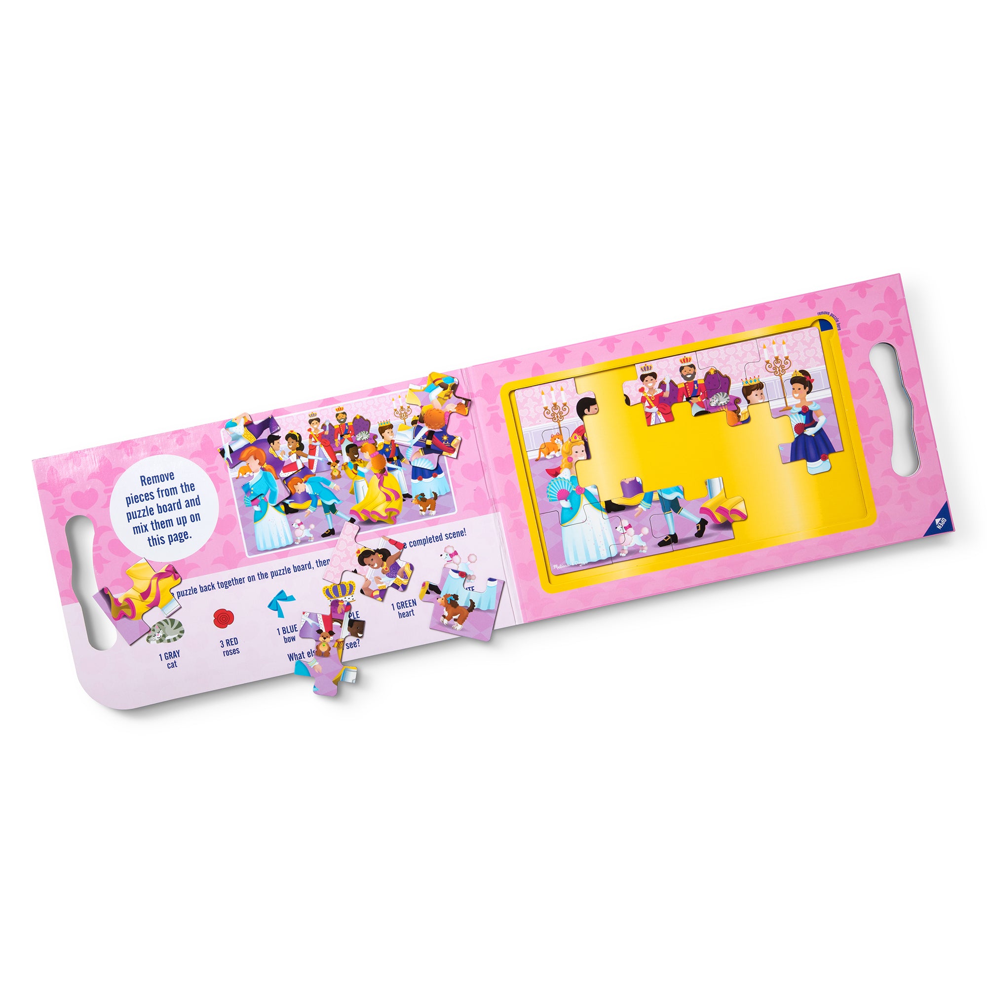Alternative view of Melissa & Doug Princess 2-Pack Take Along Magnetic Jigsaw Puzzles – 15 pc