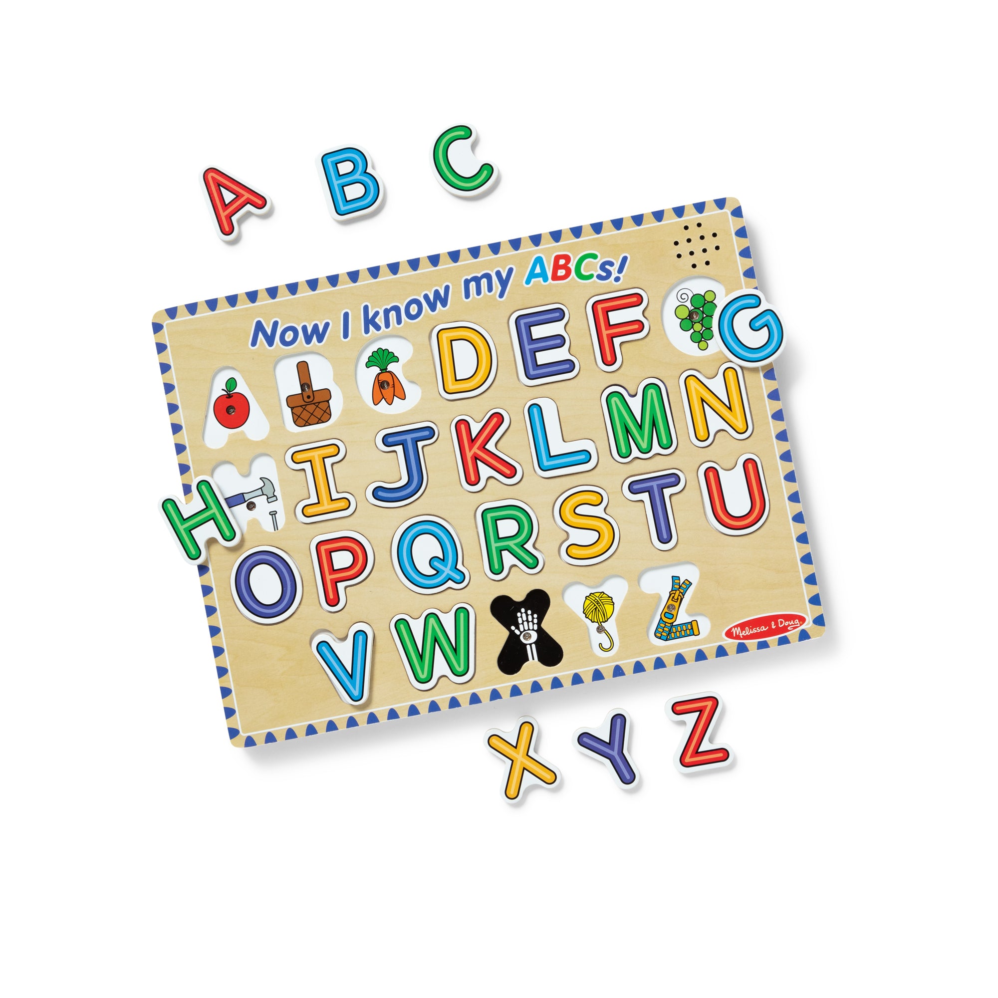 Alternative view of Melissa & Doug Alphabet Sound Puzzle - Vibrant 26-Piece Learning Toy