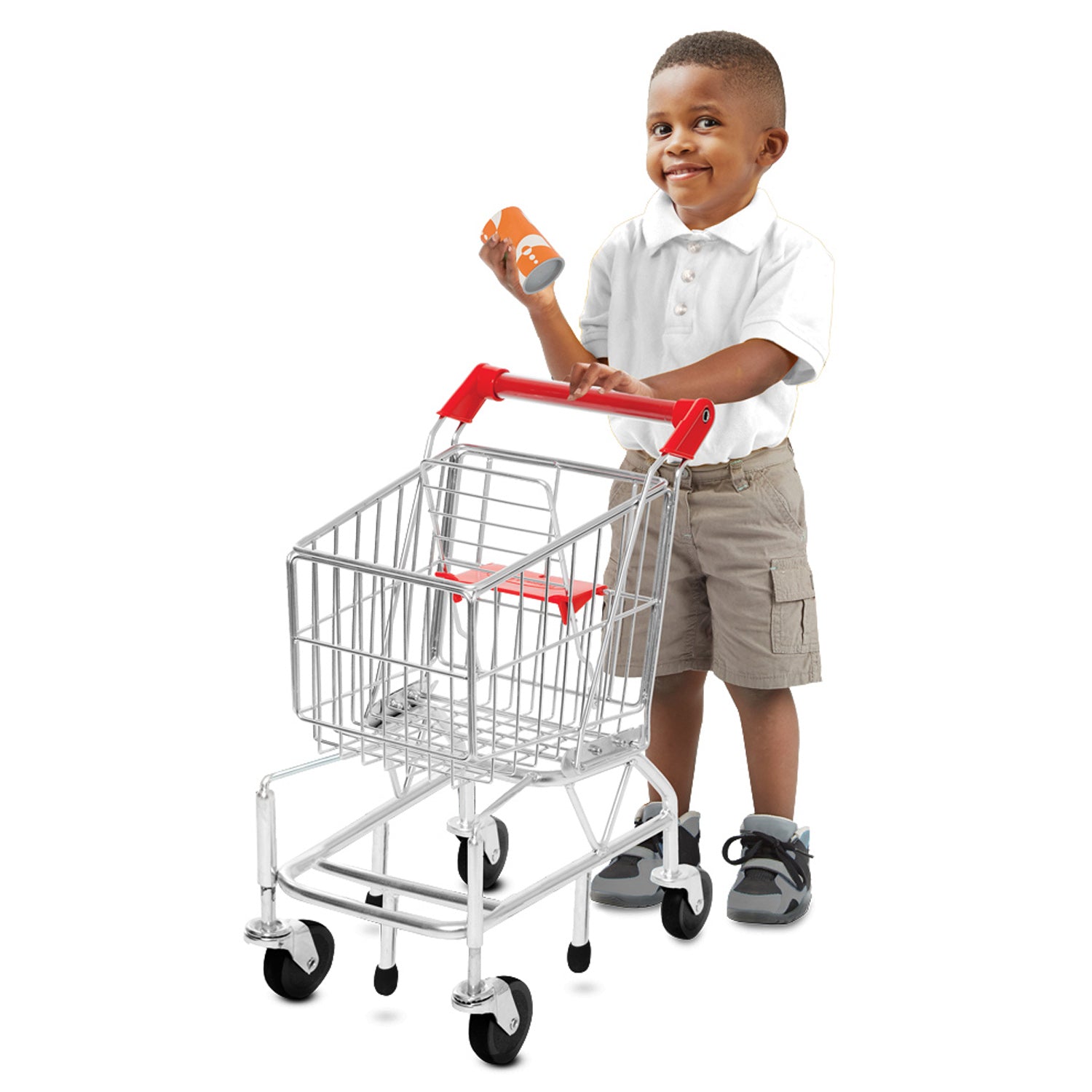 Alternative view of Melissa & Doug Deluxe Metal Shopping Cart Toy
