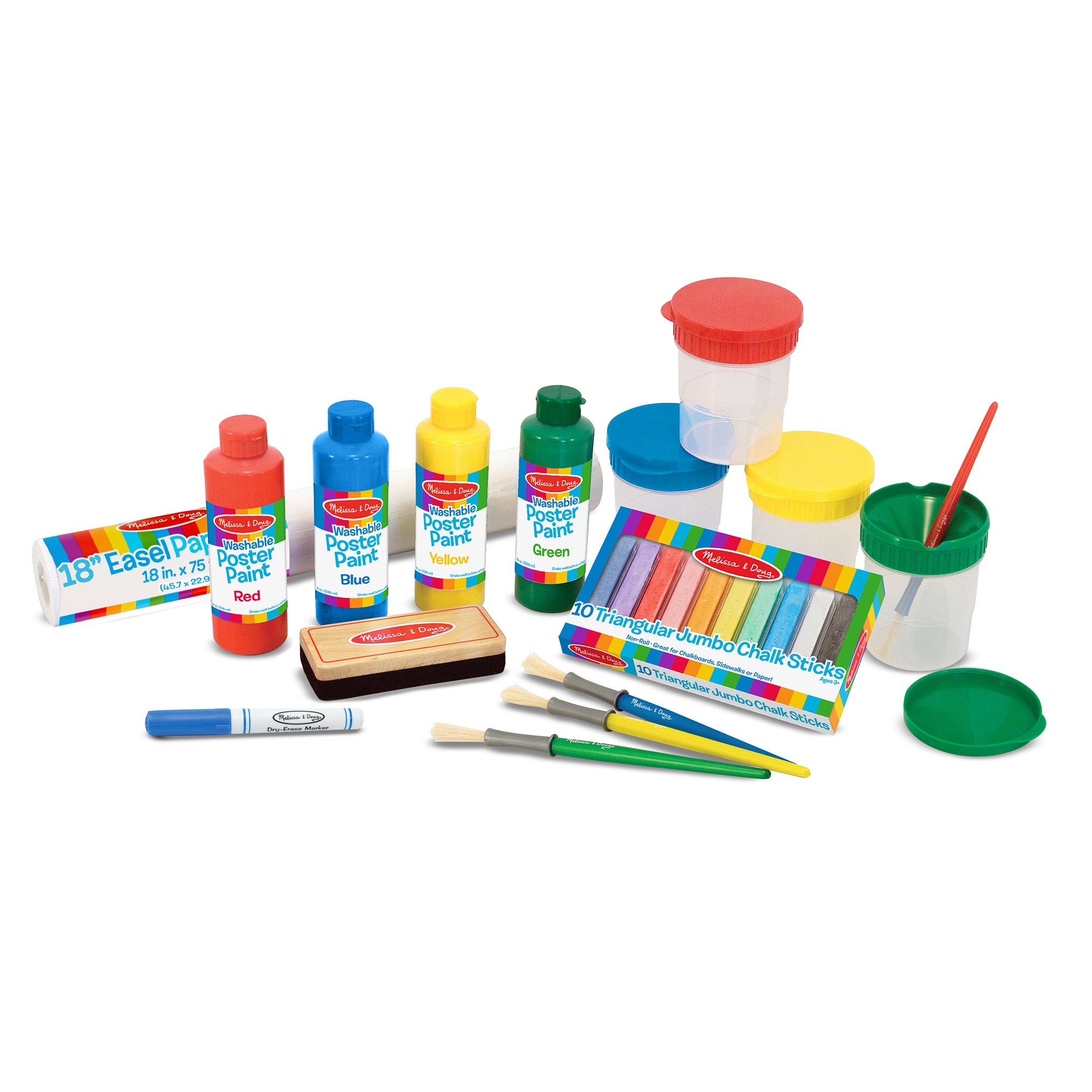 Melissa & Doug Vibrant Art Easel Companion Accessory Set